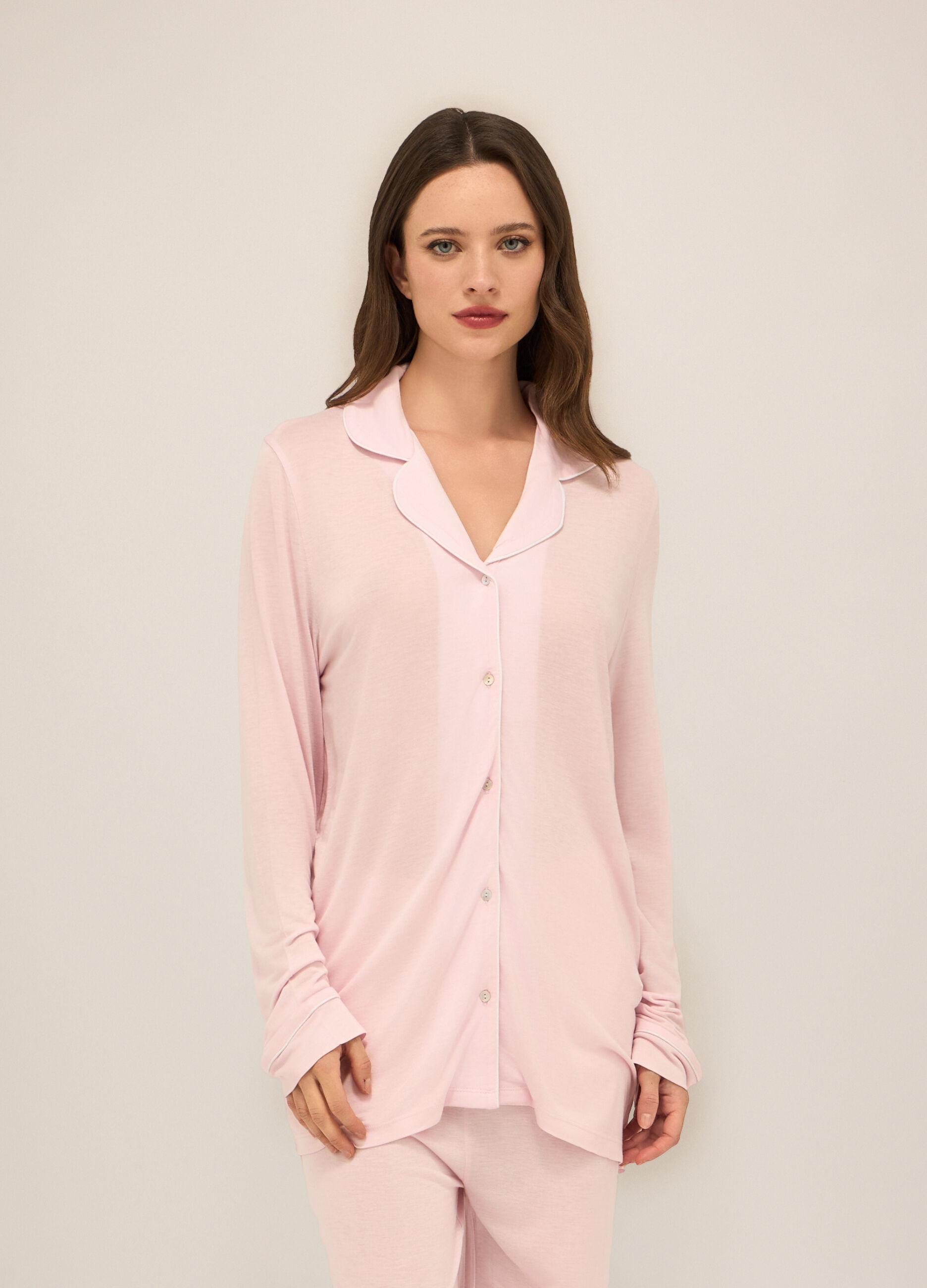 Top pigiama in pura viscosa donna_0
