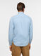 Camicia regular fit in chambray di cotone uomo_1
