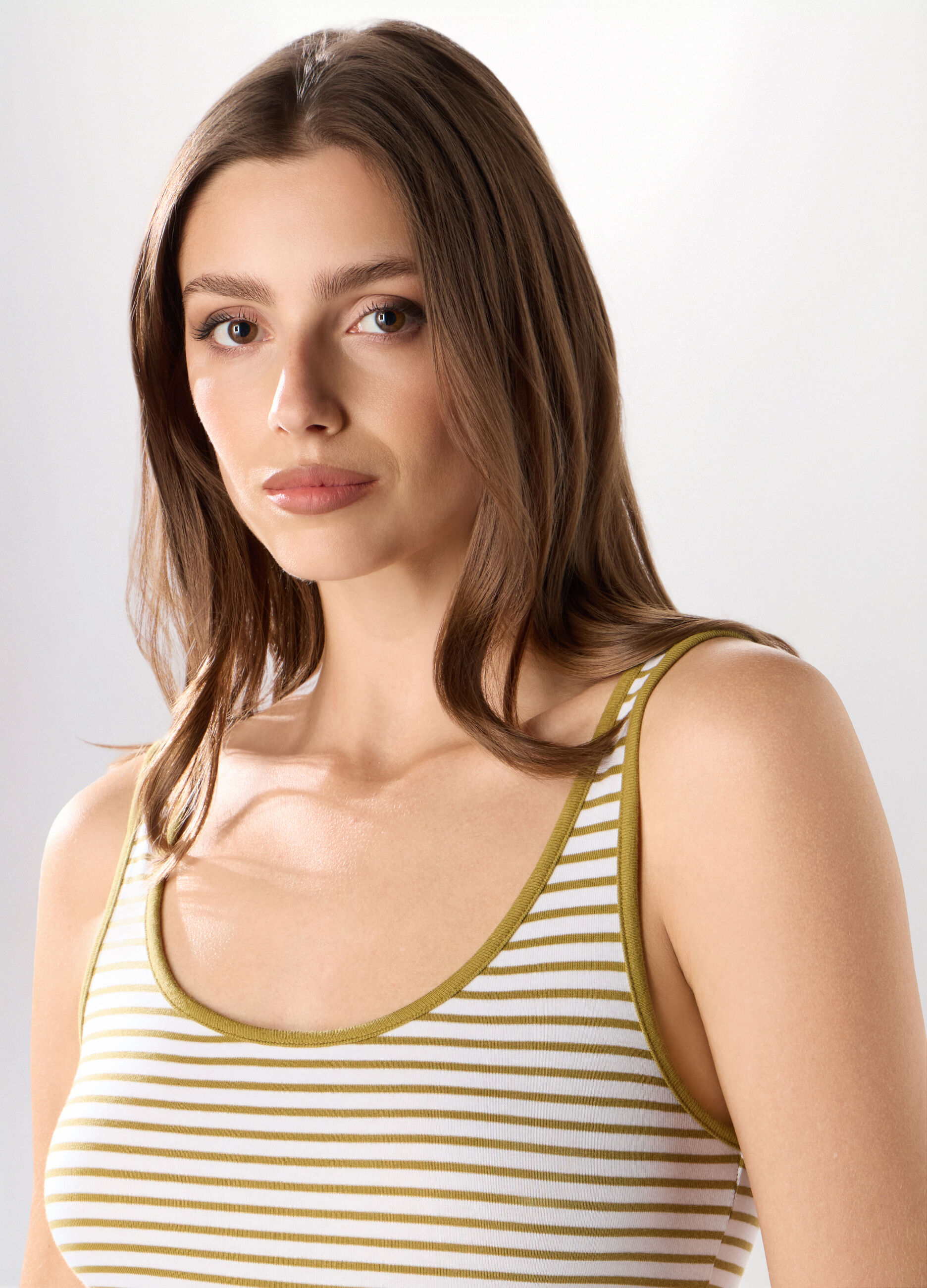 Canotta in cotone stretch donna_2