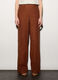 Pantaloni chino regular fit misto lino donna_1