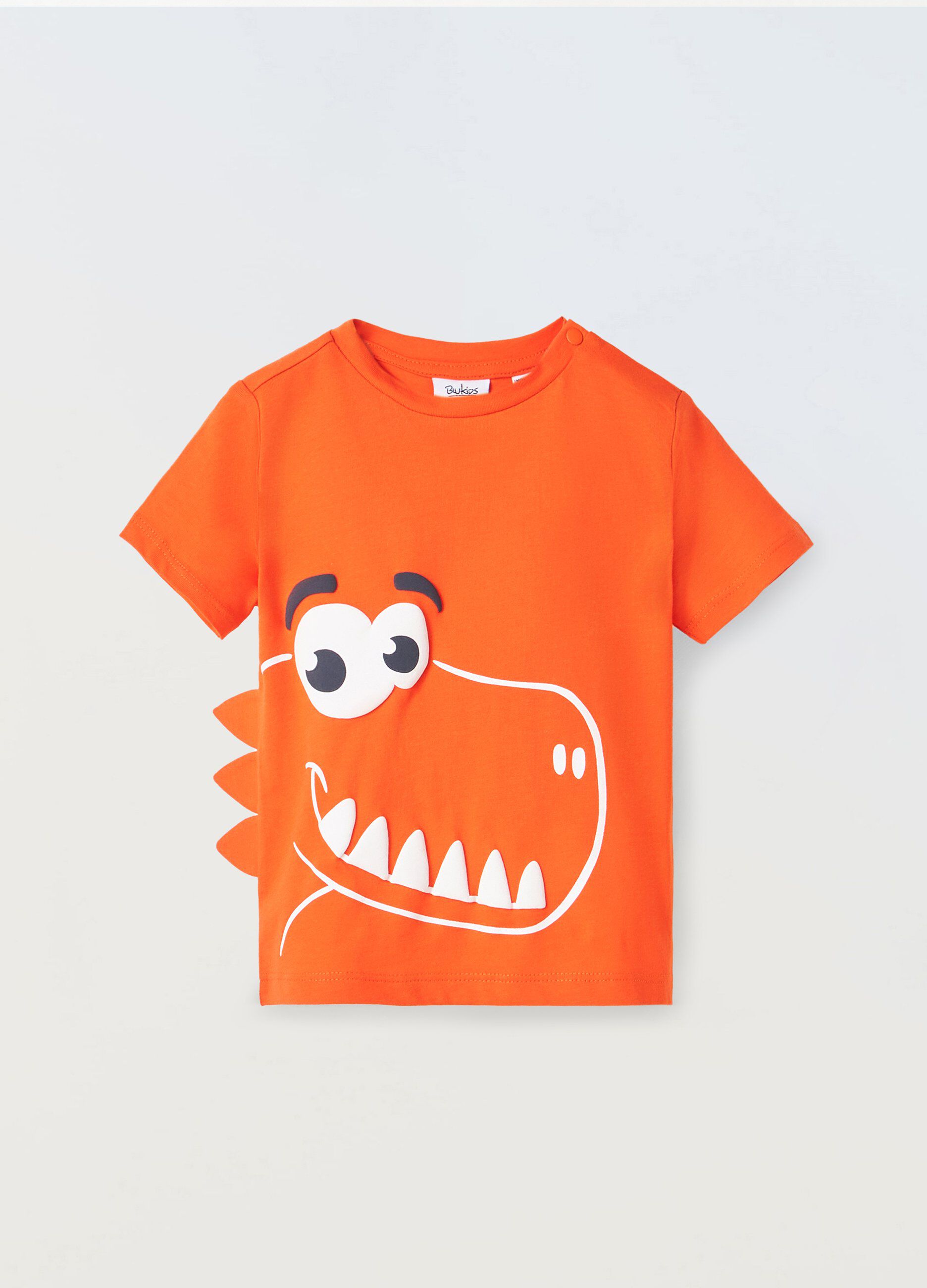 T-shirt in puro cotone con applicazione neonato_0