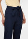 Pantaloni regular fit in popeline di puro cotone donna_2