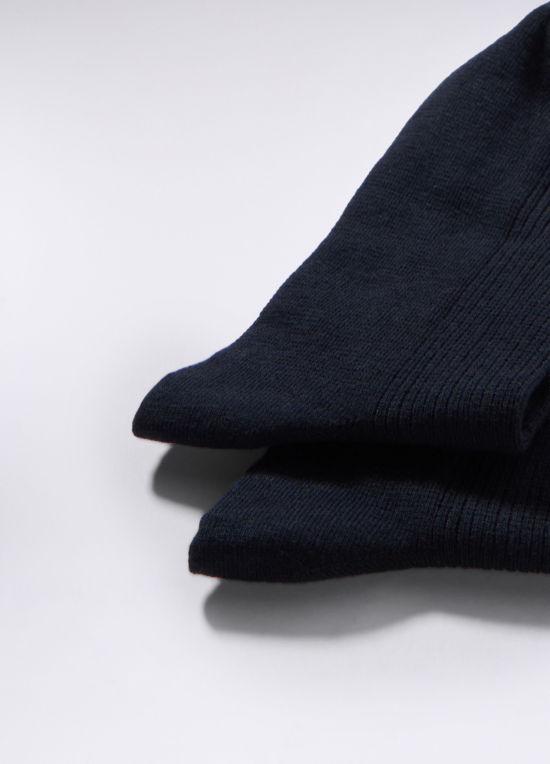 Calze corte in cotone stretch a costine uomo_1