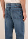 Jeans 5 tasche baggy fit in denim di cotone uomo_3