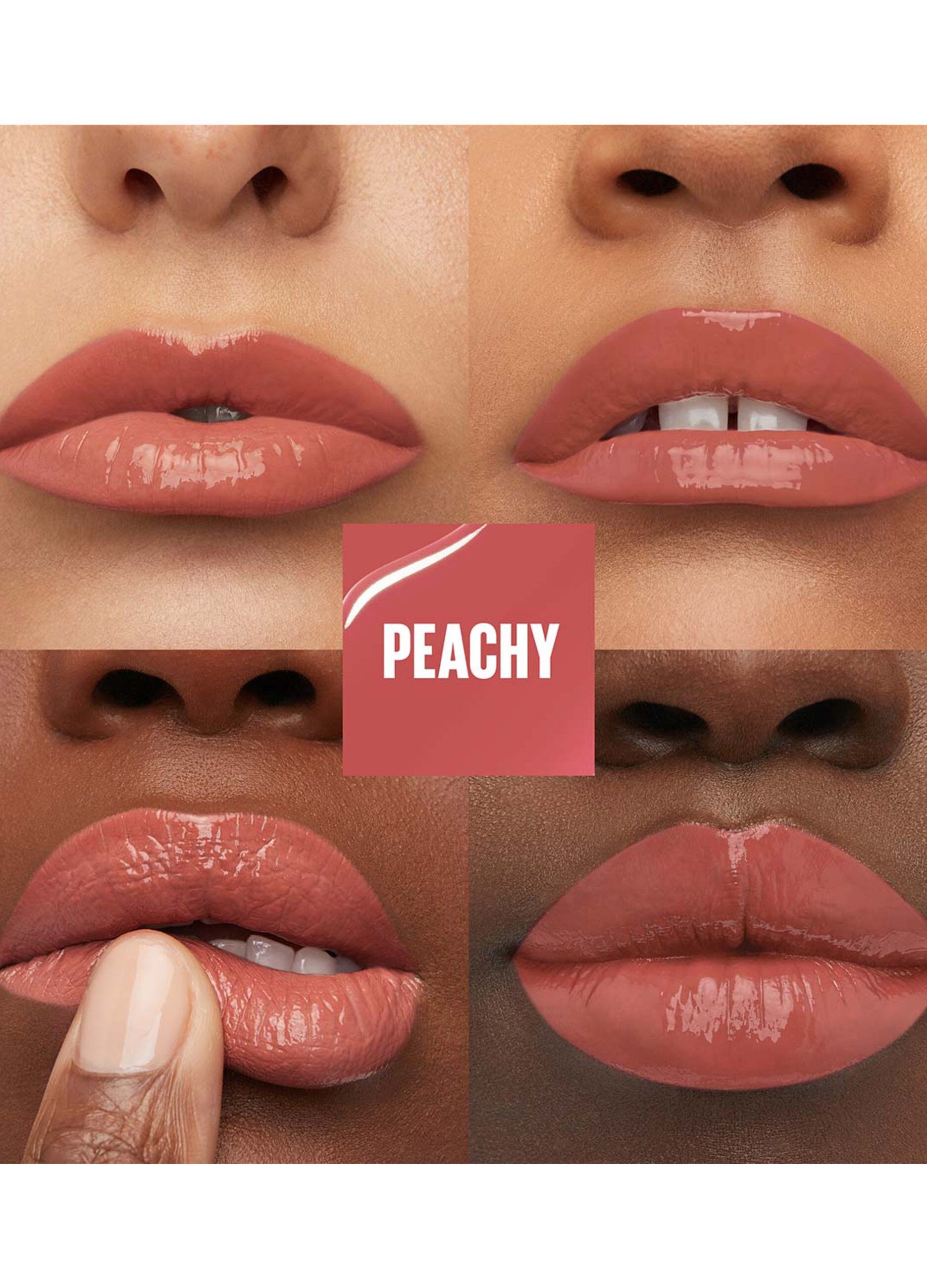 Rossetto a lunga tenuta effetto vinilico superstay vinyl ink  15 peachy.
