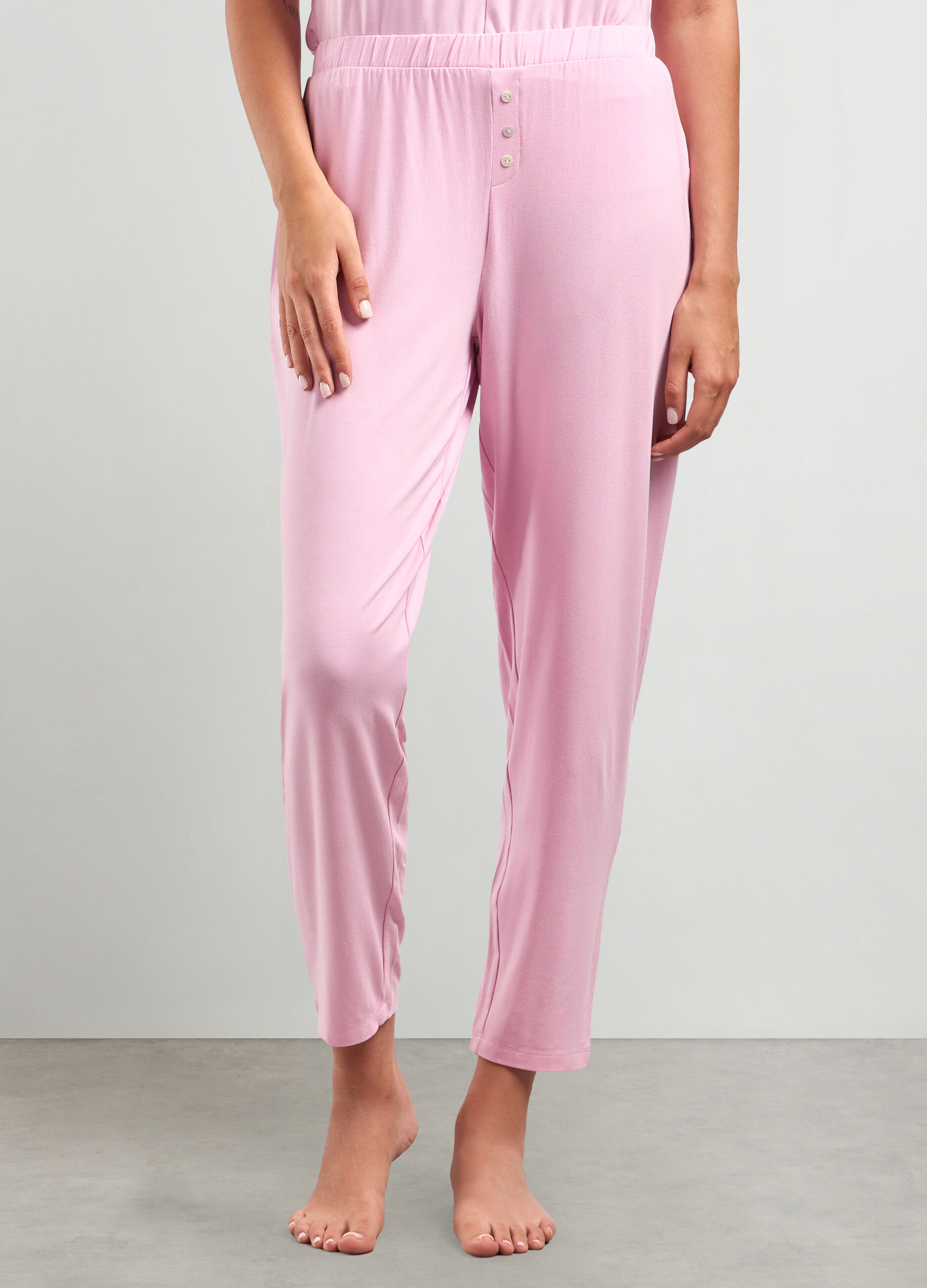 Pantaloni lunghi in modal stretch donna_0