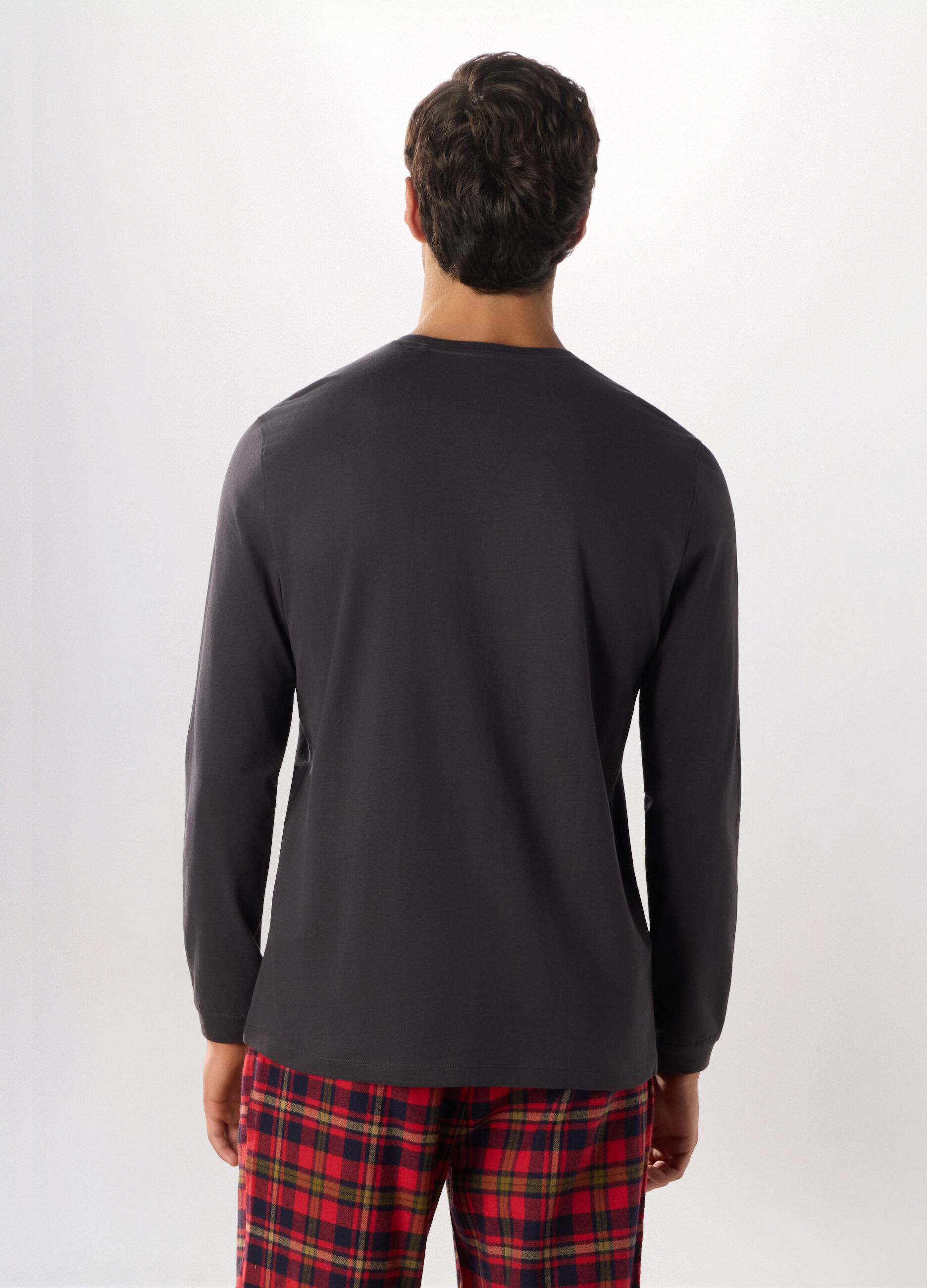 Maglietta intima girocollo in puro cotone uomo_1