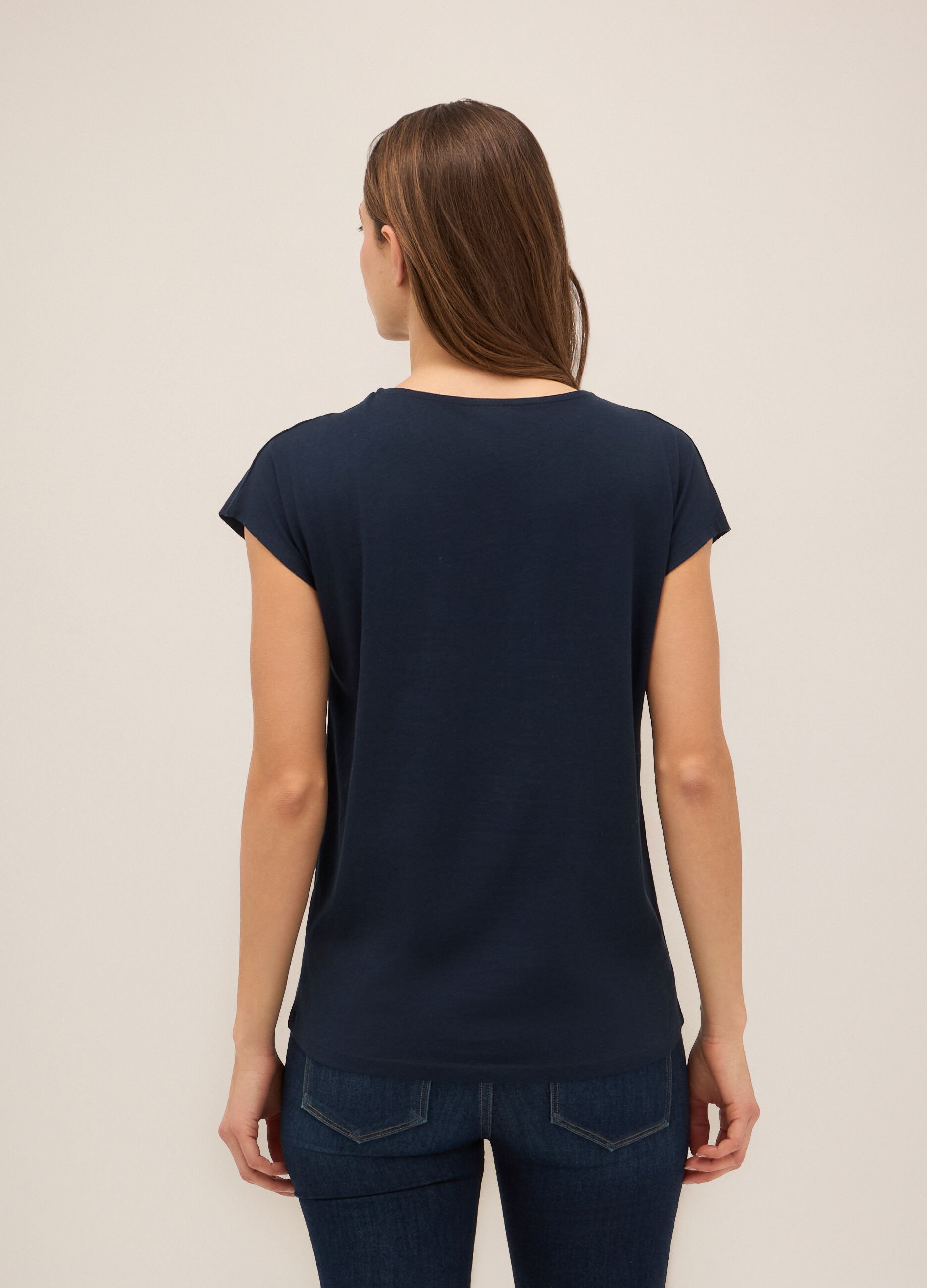 T-shirt in puro cotone donna_1