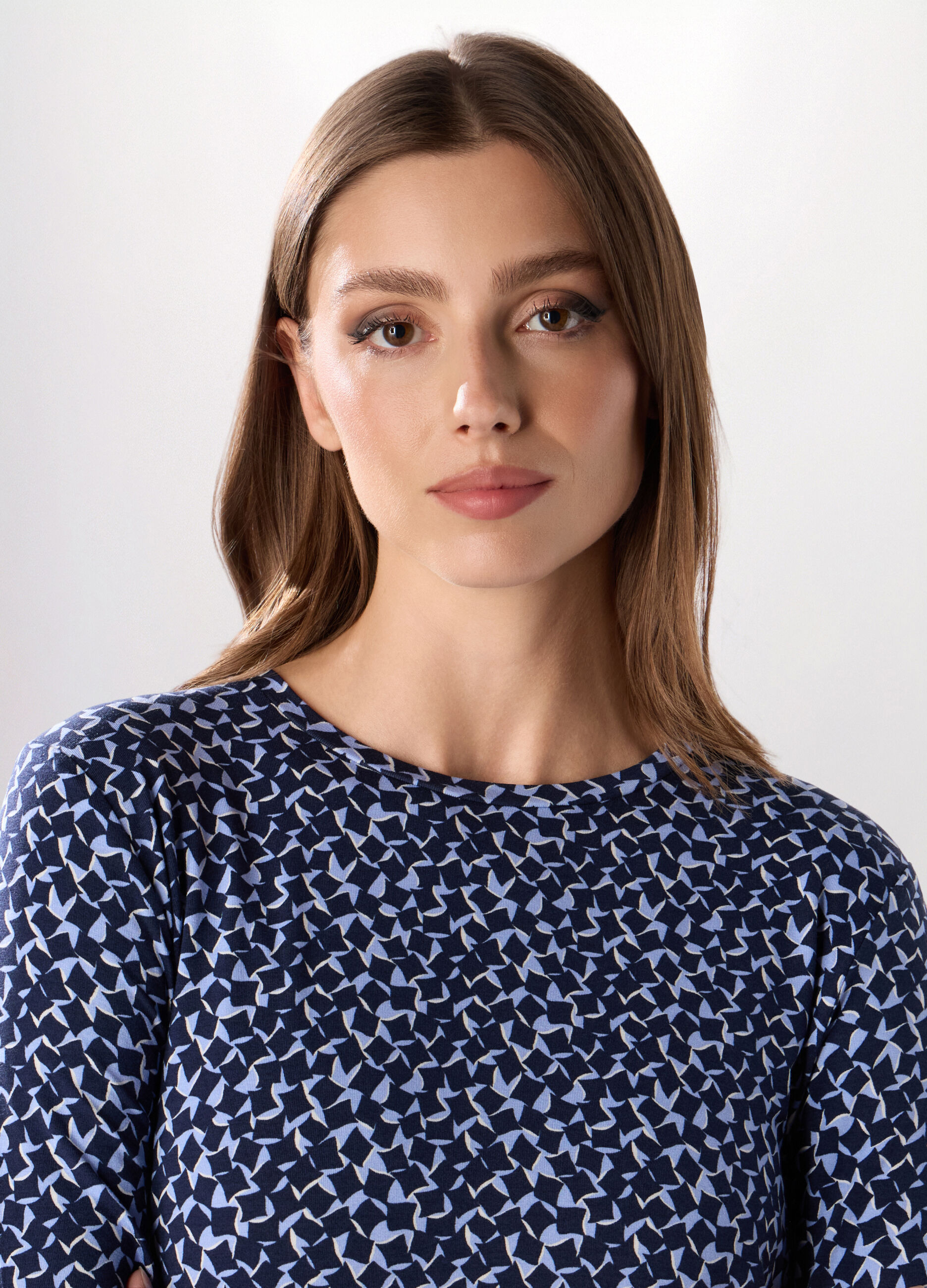 T-shirt in jersey di viscosa stretch donna _2
