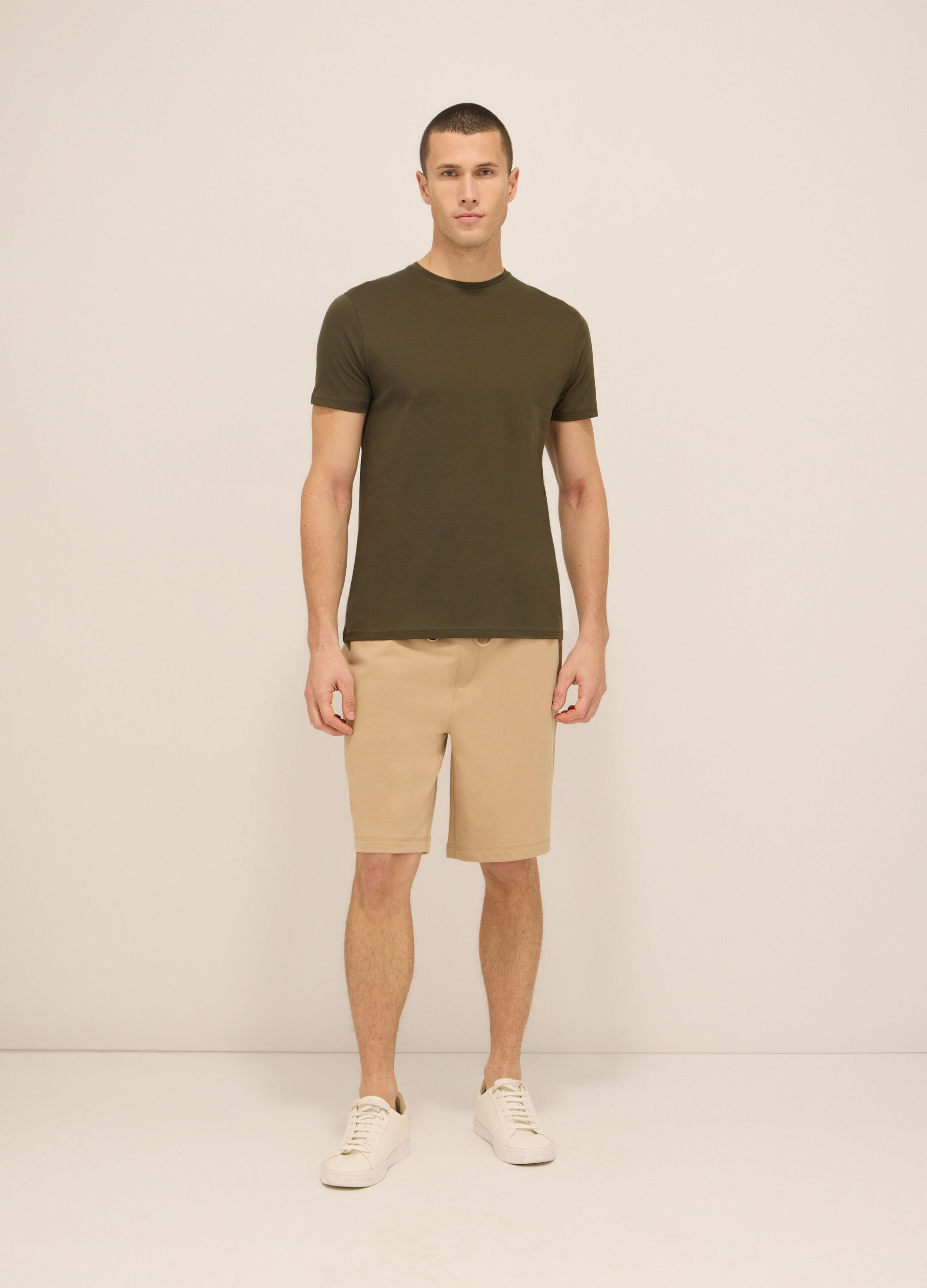 Short sportivi in felpa di cotone uomo_0