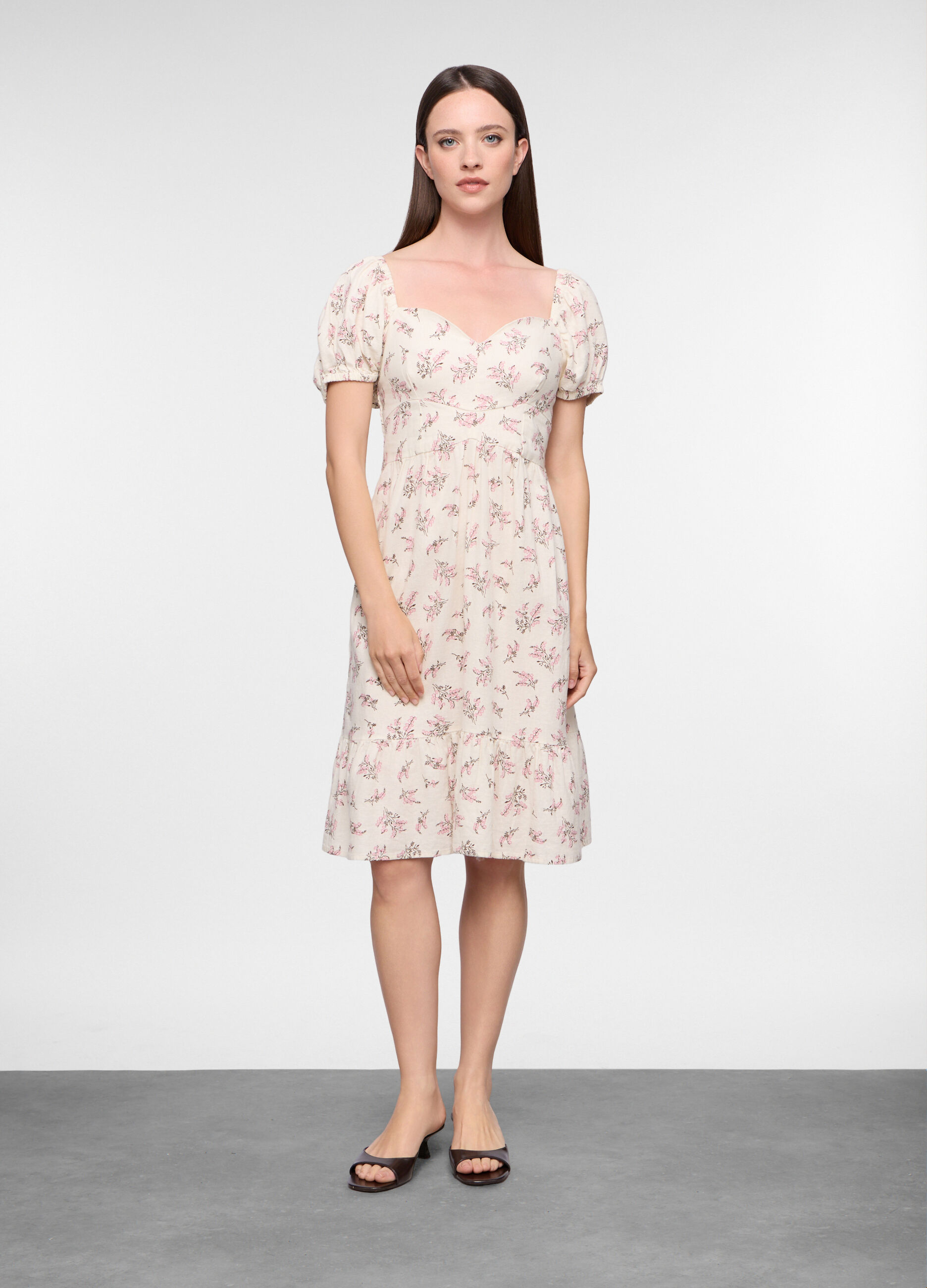 Abito misto lino donna_0