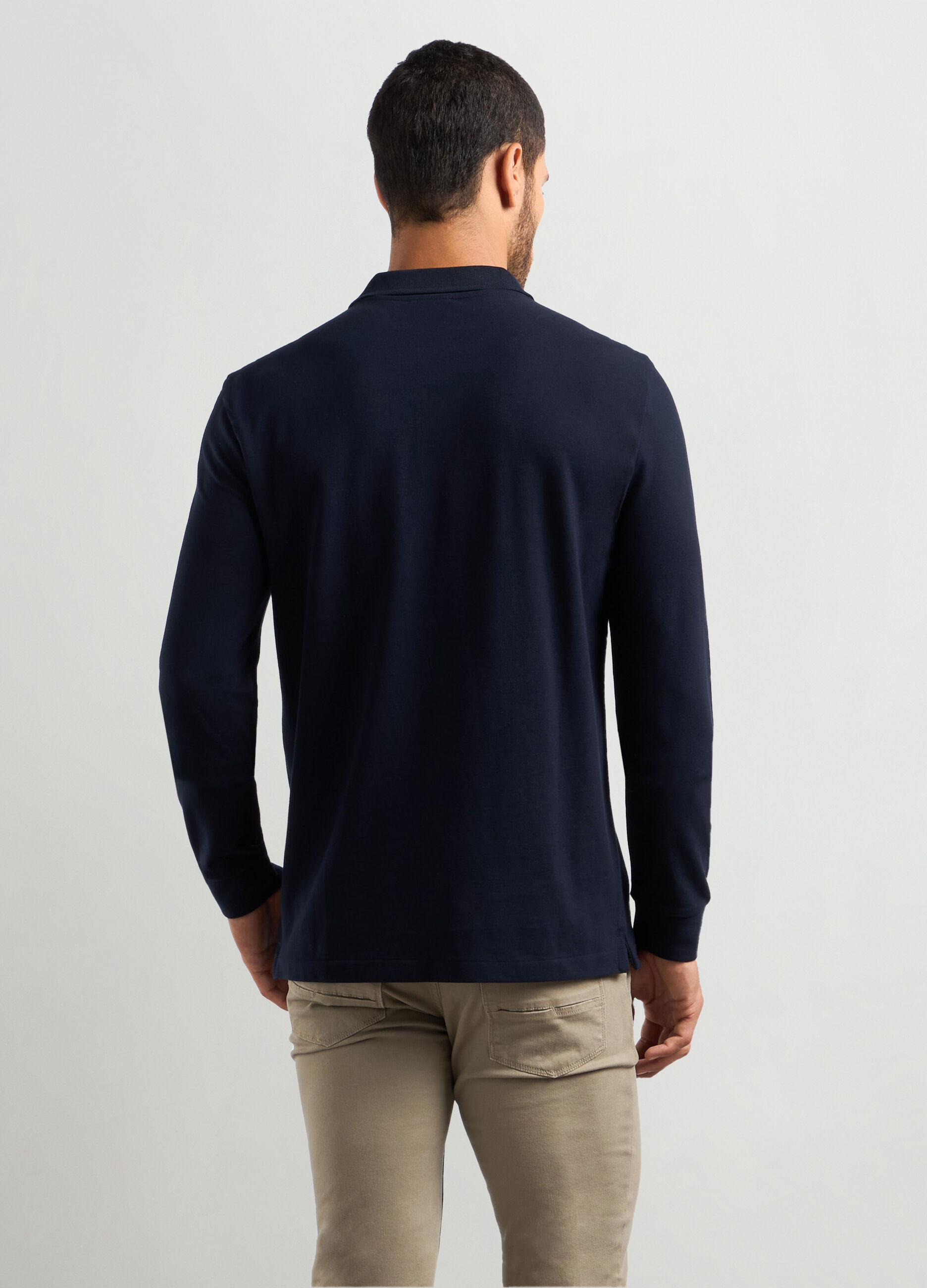 Polo in piquet di cotone uomo_1