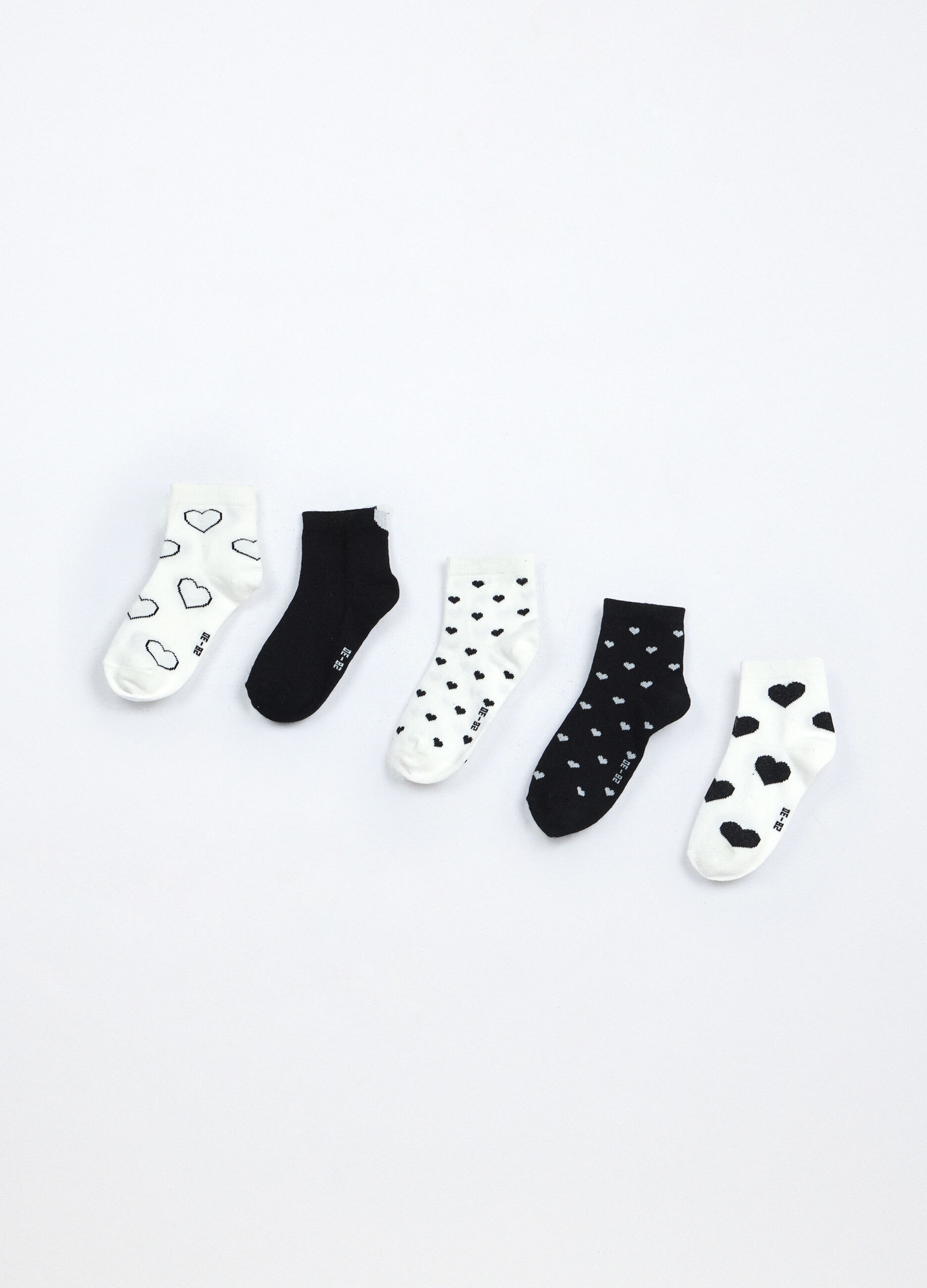 Pack 5 calze misto cotone bambina_1