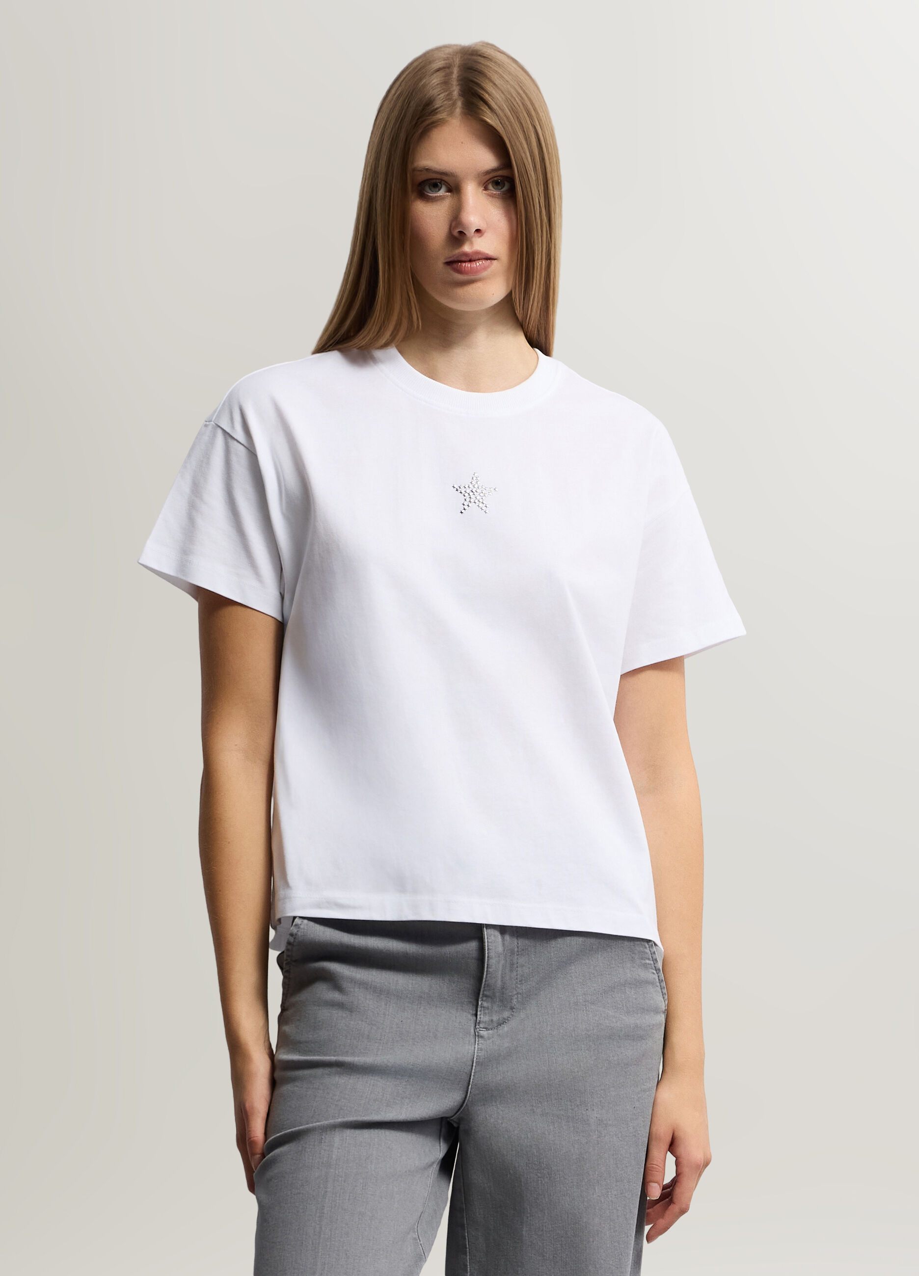 T-shirt girocollo donna_0