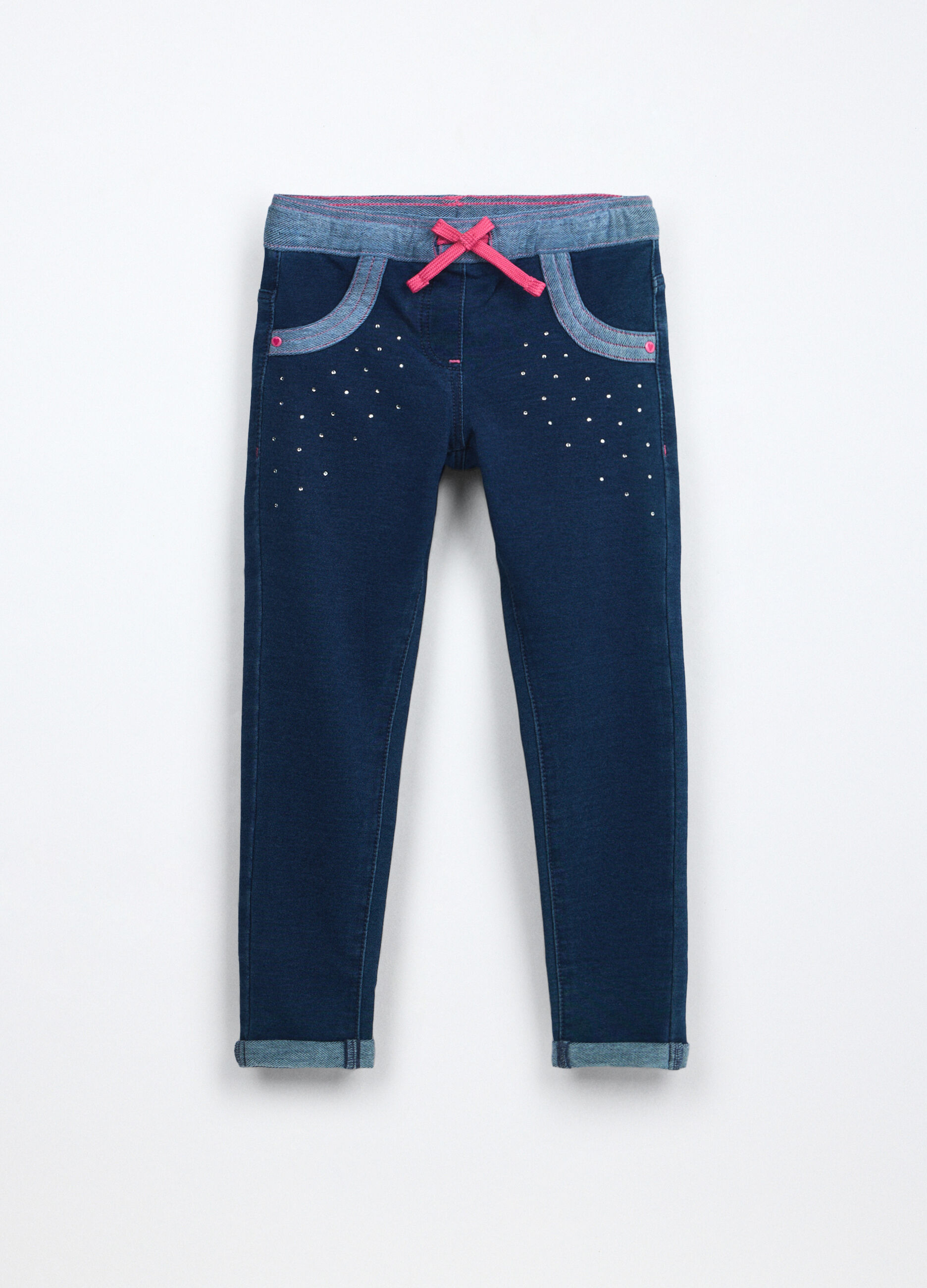 Treggings in denim misto cotone stretch bambina_0