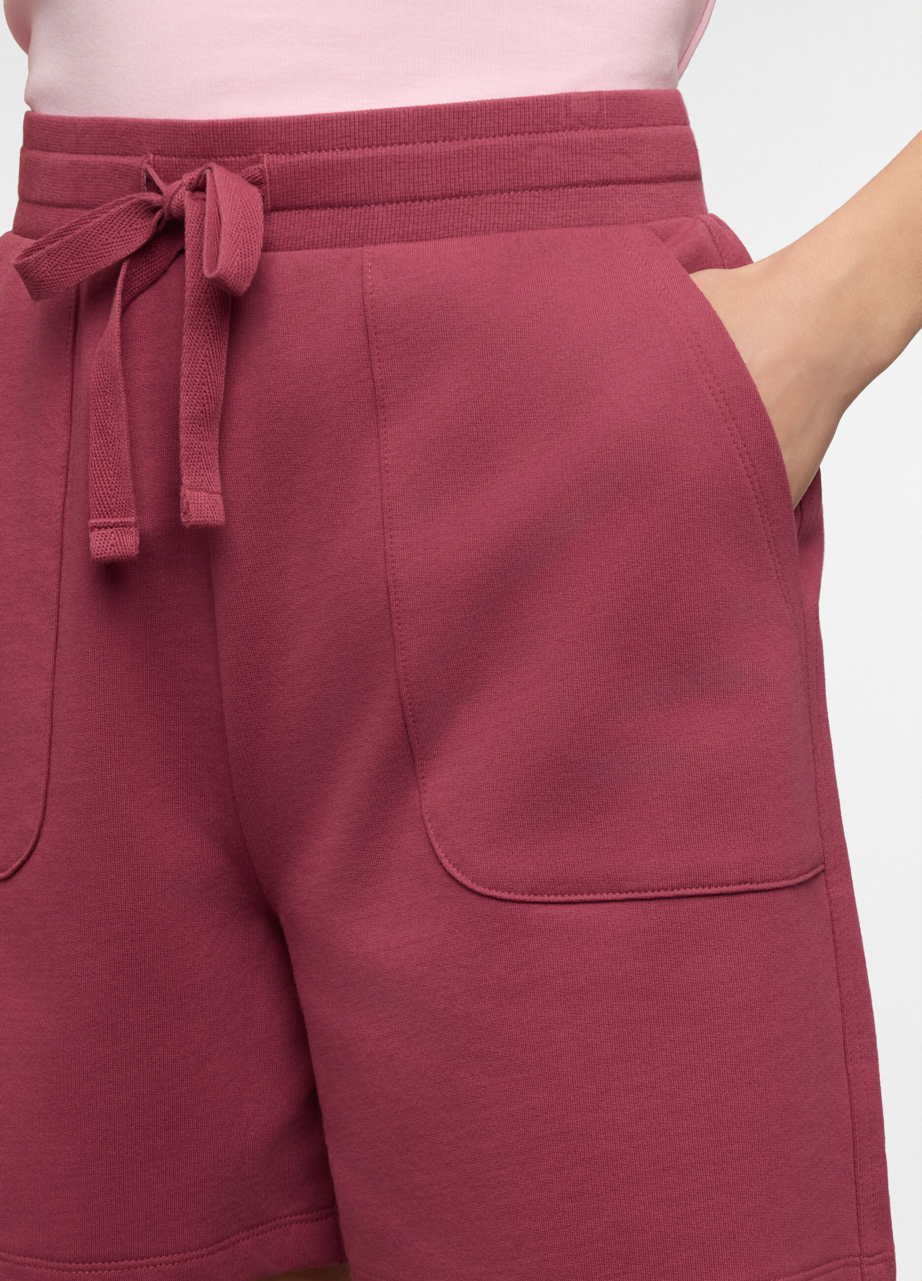 Shorts fit regular in french terry di puro cotone donna_2