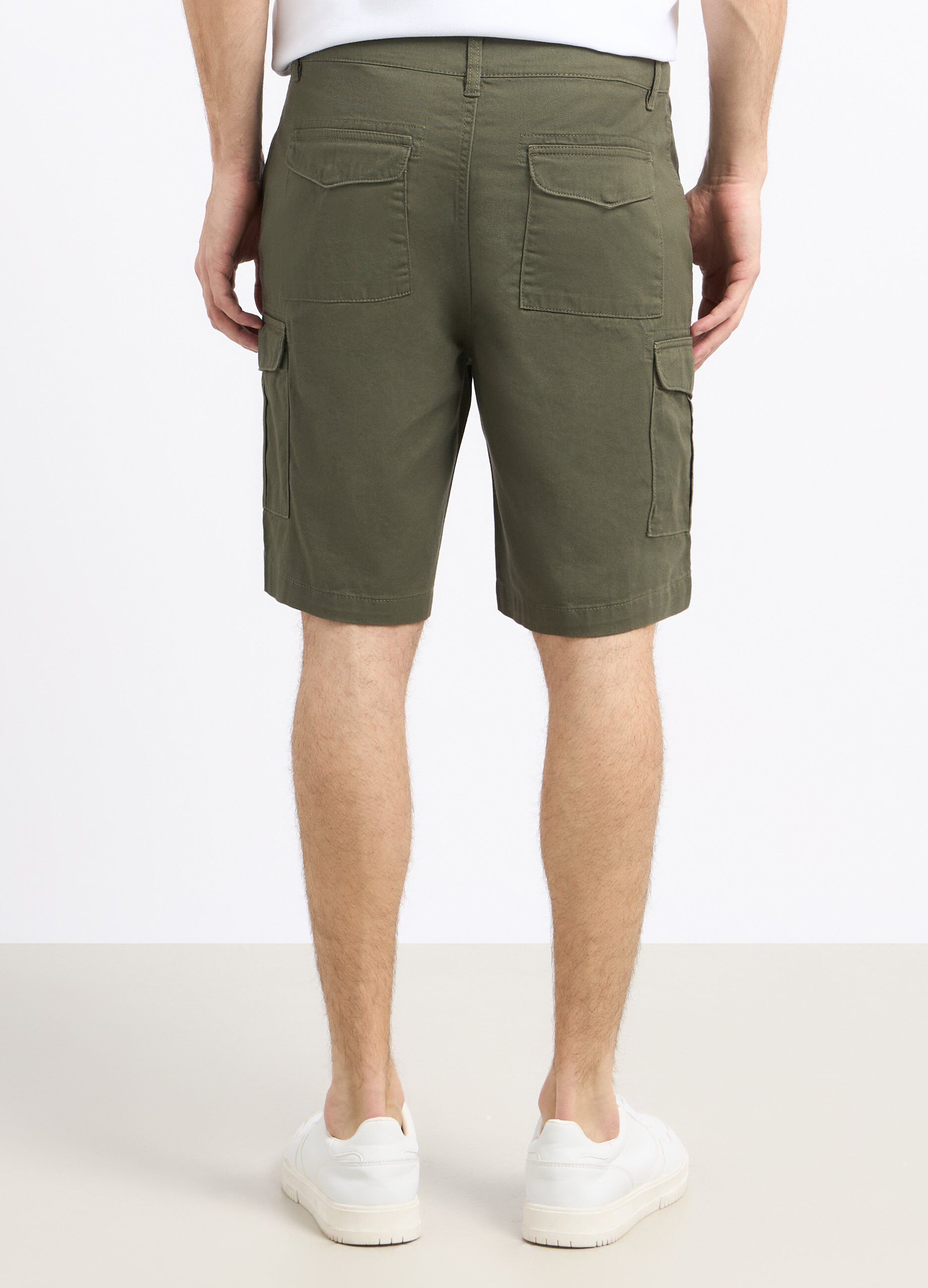 Shorts cargo in puro cotone uomo_1
