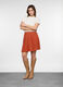 Gonna corta in viscosa misto lino donna_0