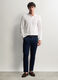 Pantaloni chino slim fit in cotone stretch uomo_0