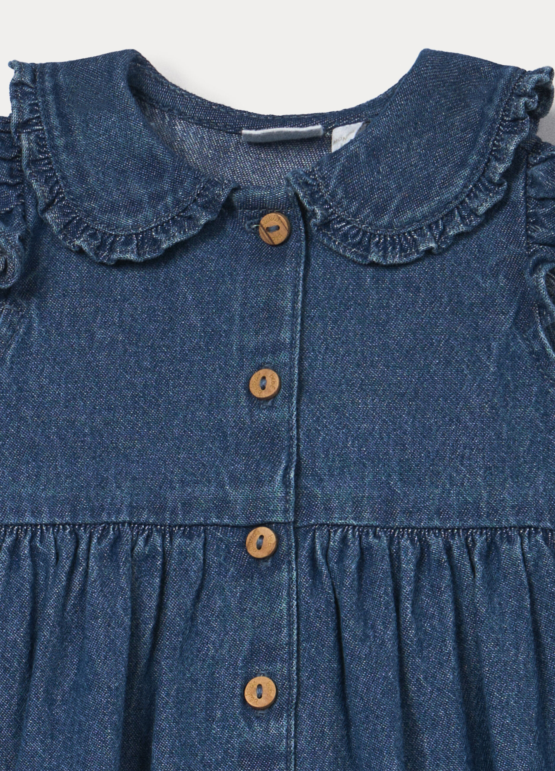 Set in chambray di puro cotone neonata _2