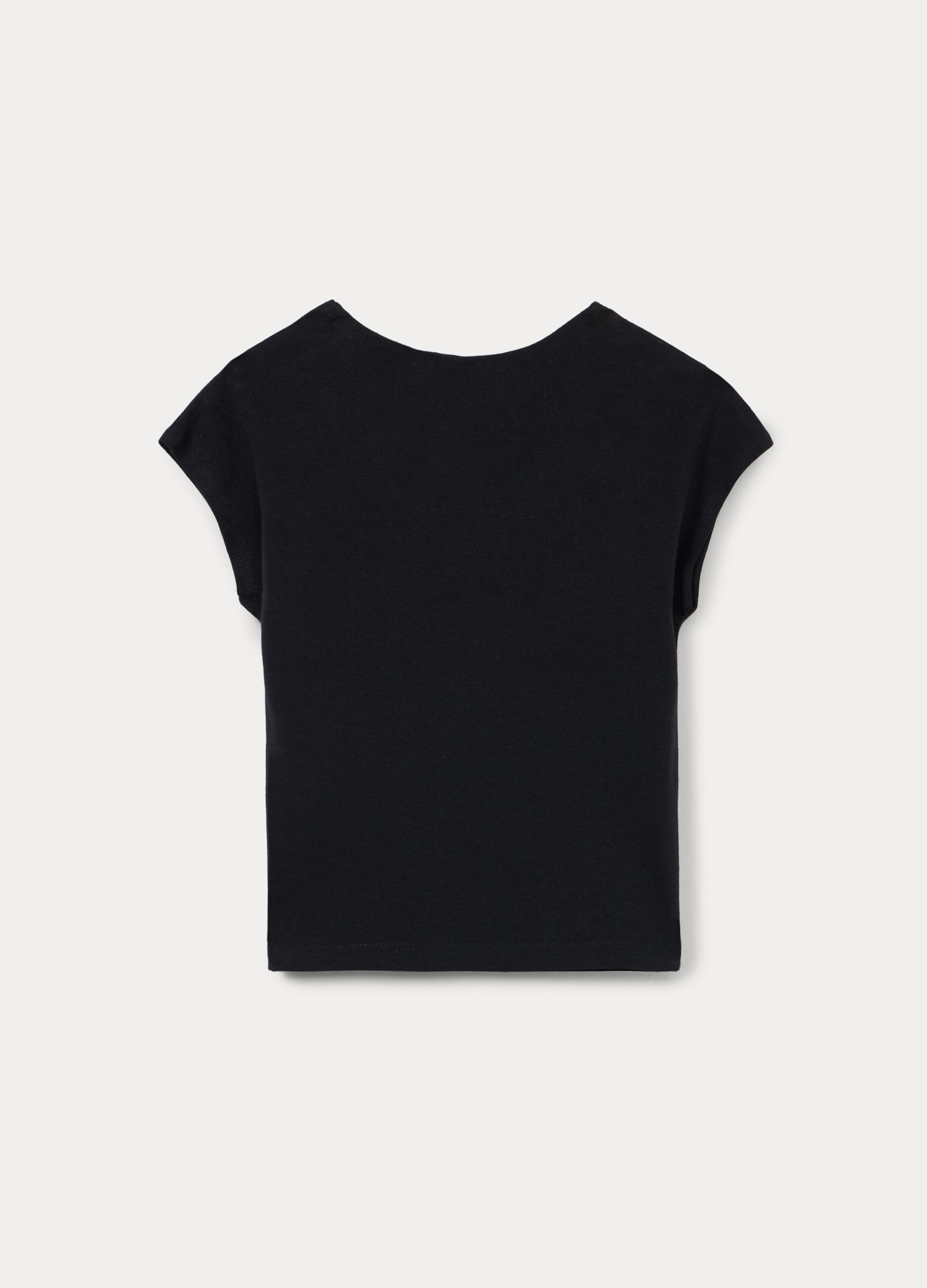T-shirt in jersey di cotone stretch ragazza_1