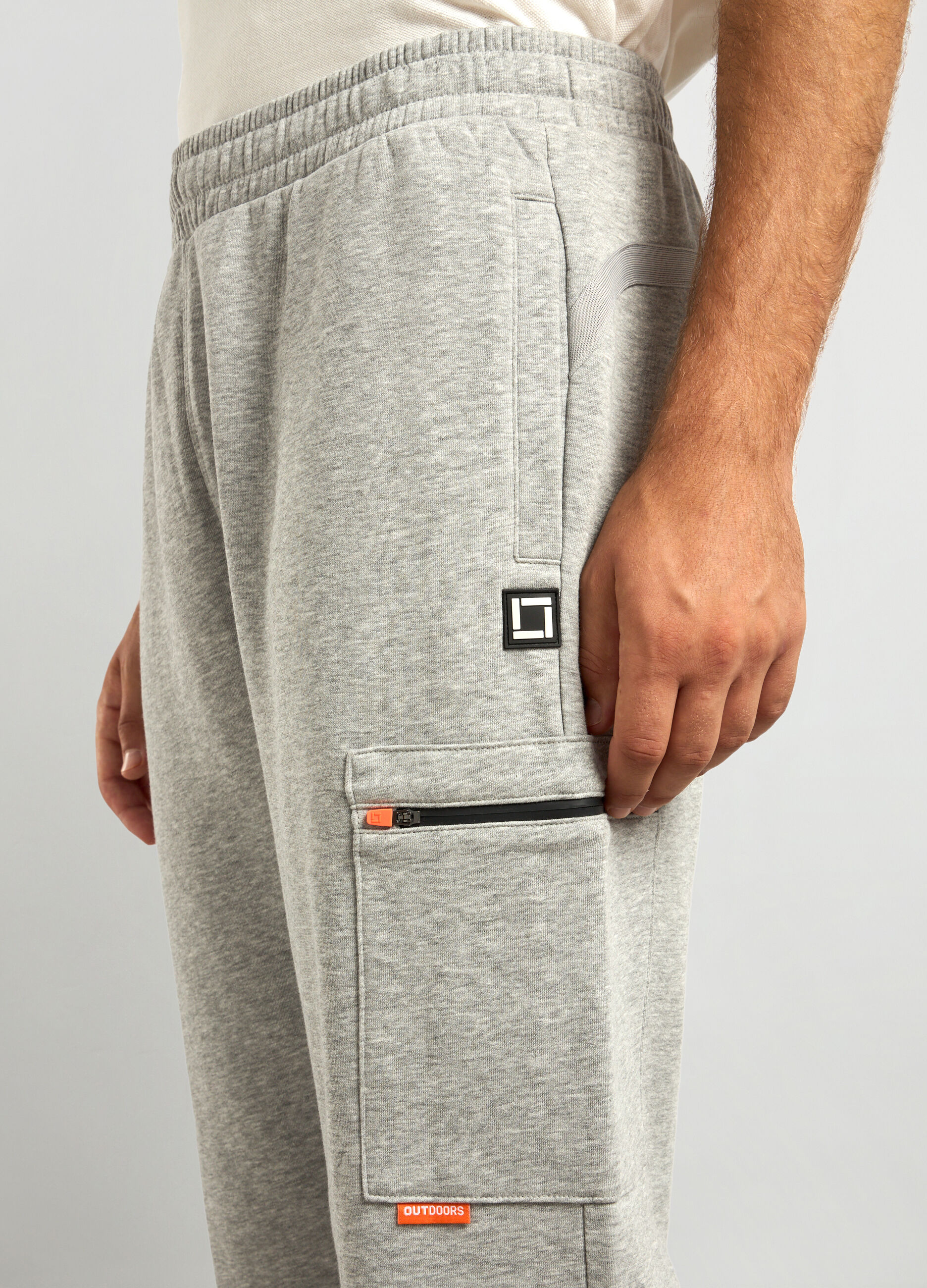 Joggers regular fit in misto cotone uomo_2