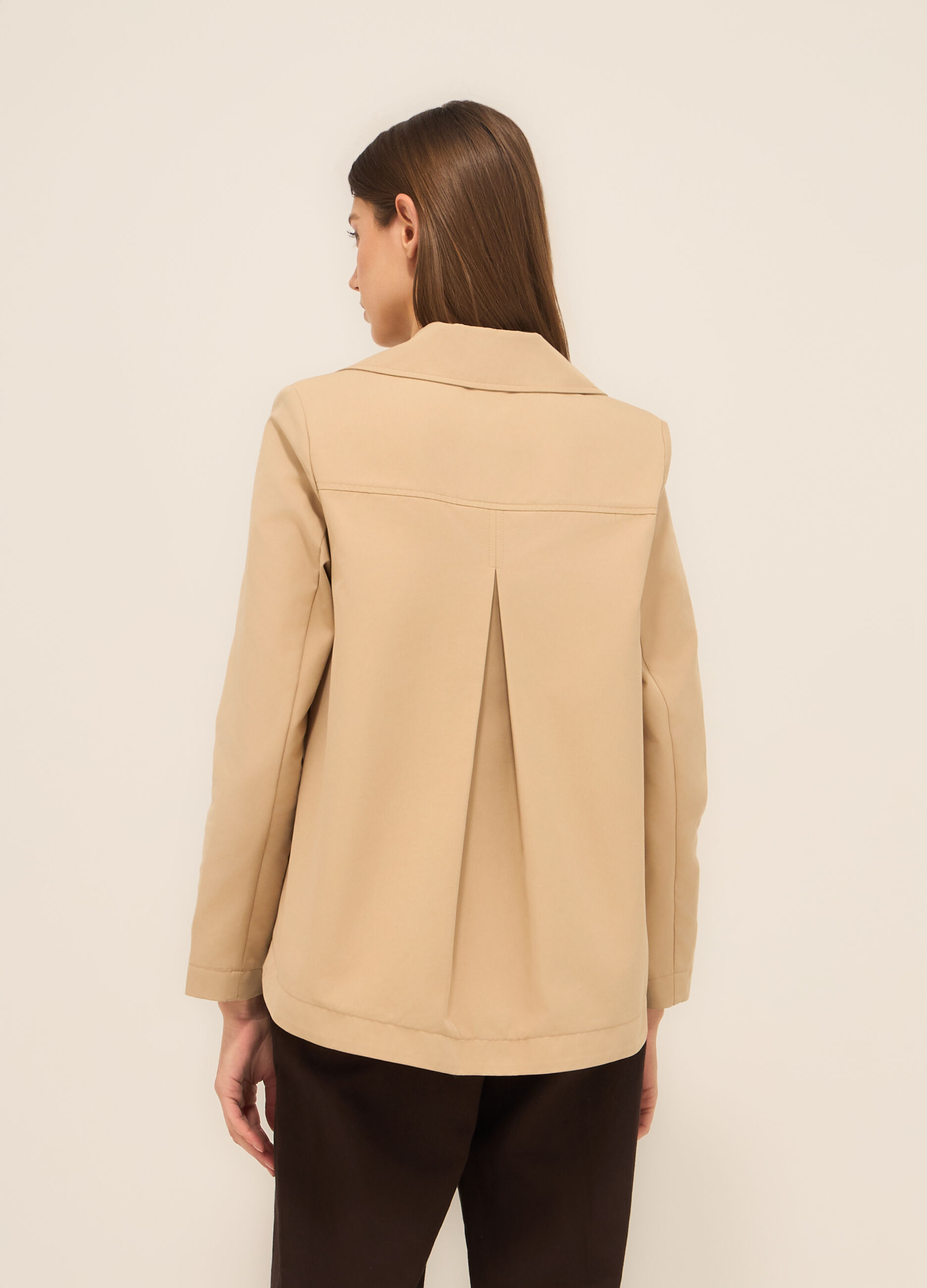 Trench doppio petto corto donna_1