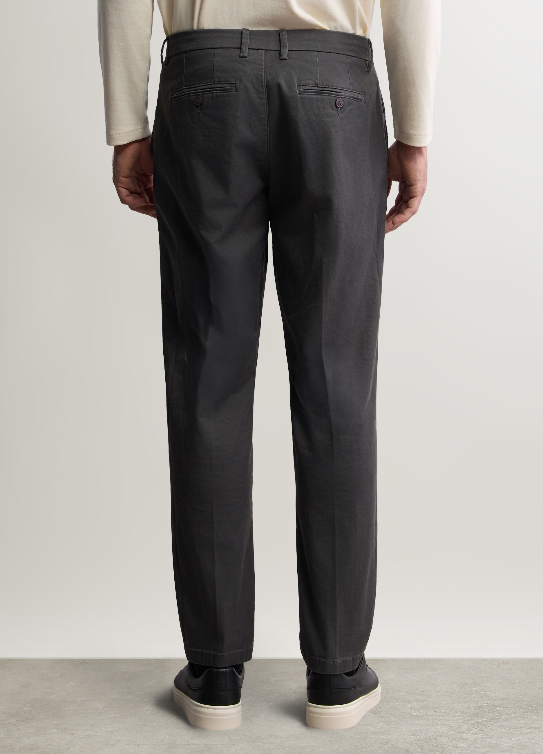 Pantaloni chino slim fit in cotone stretch uomo_2