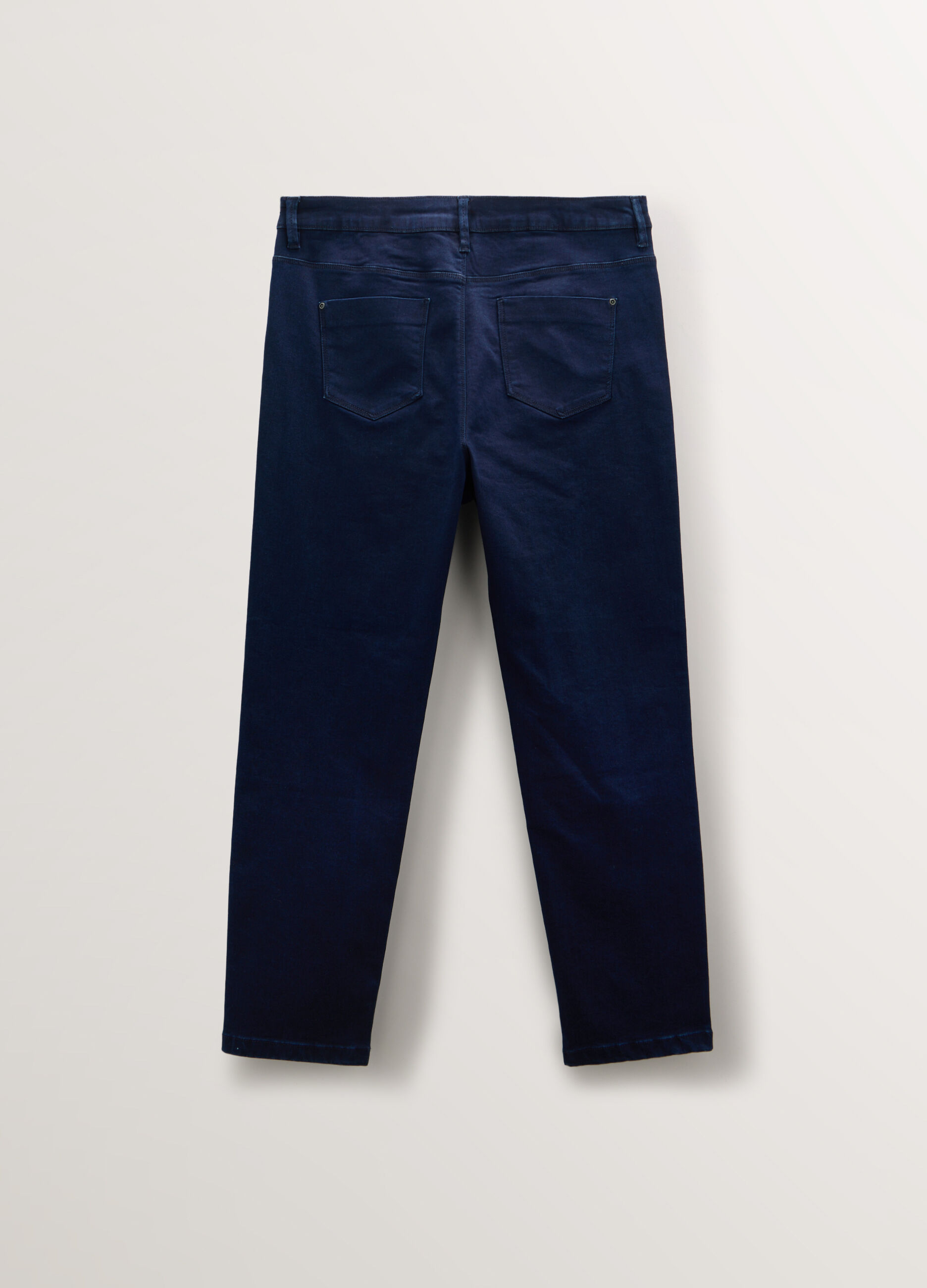 Pantaloni Fit Regular in denim di cotone stretch donna curvy_1