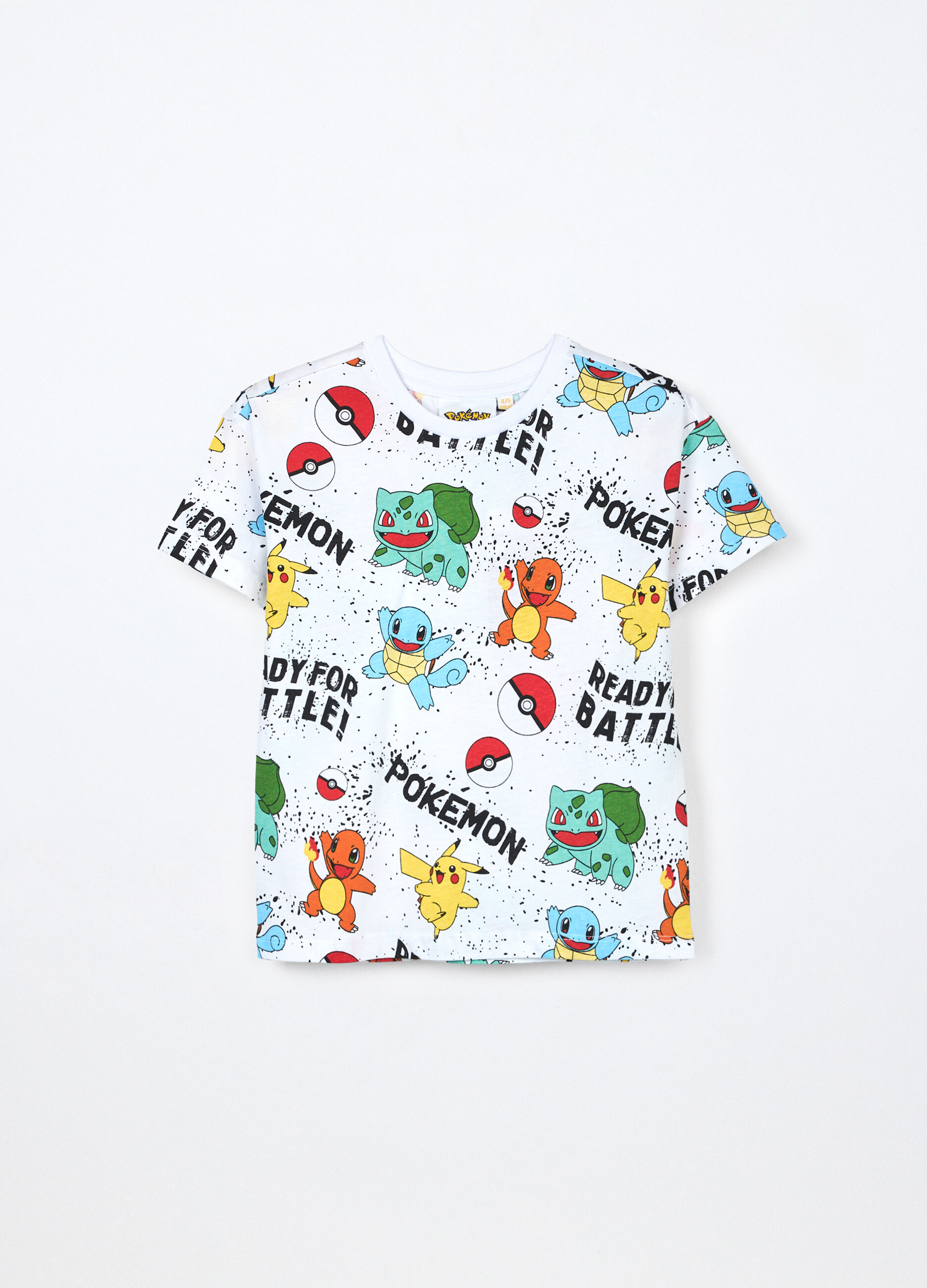 T-shirt Pokémon in jersey di puro cotone bambino_0