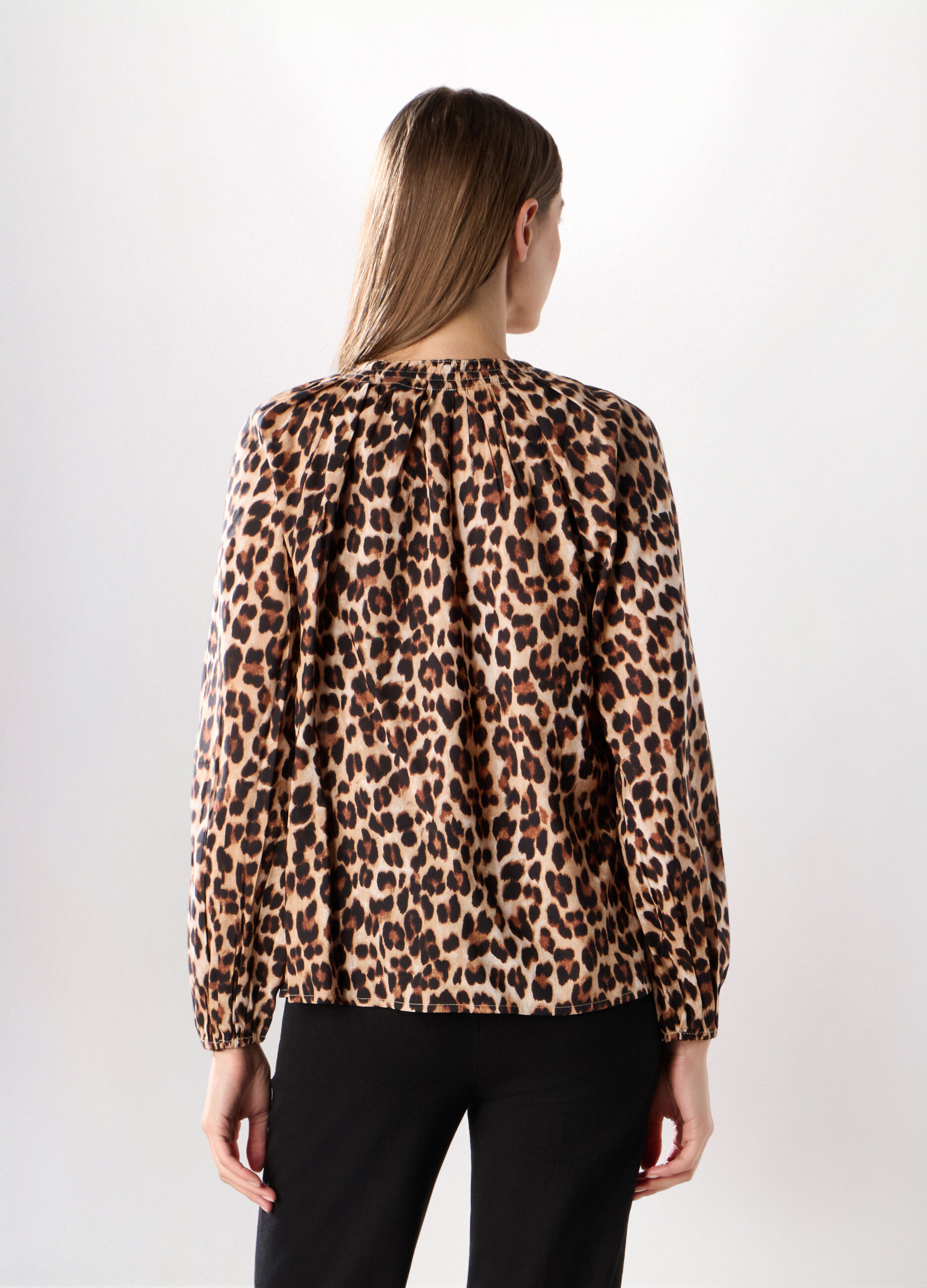 Blusa misto cotone donna_1