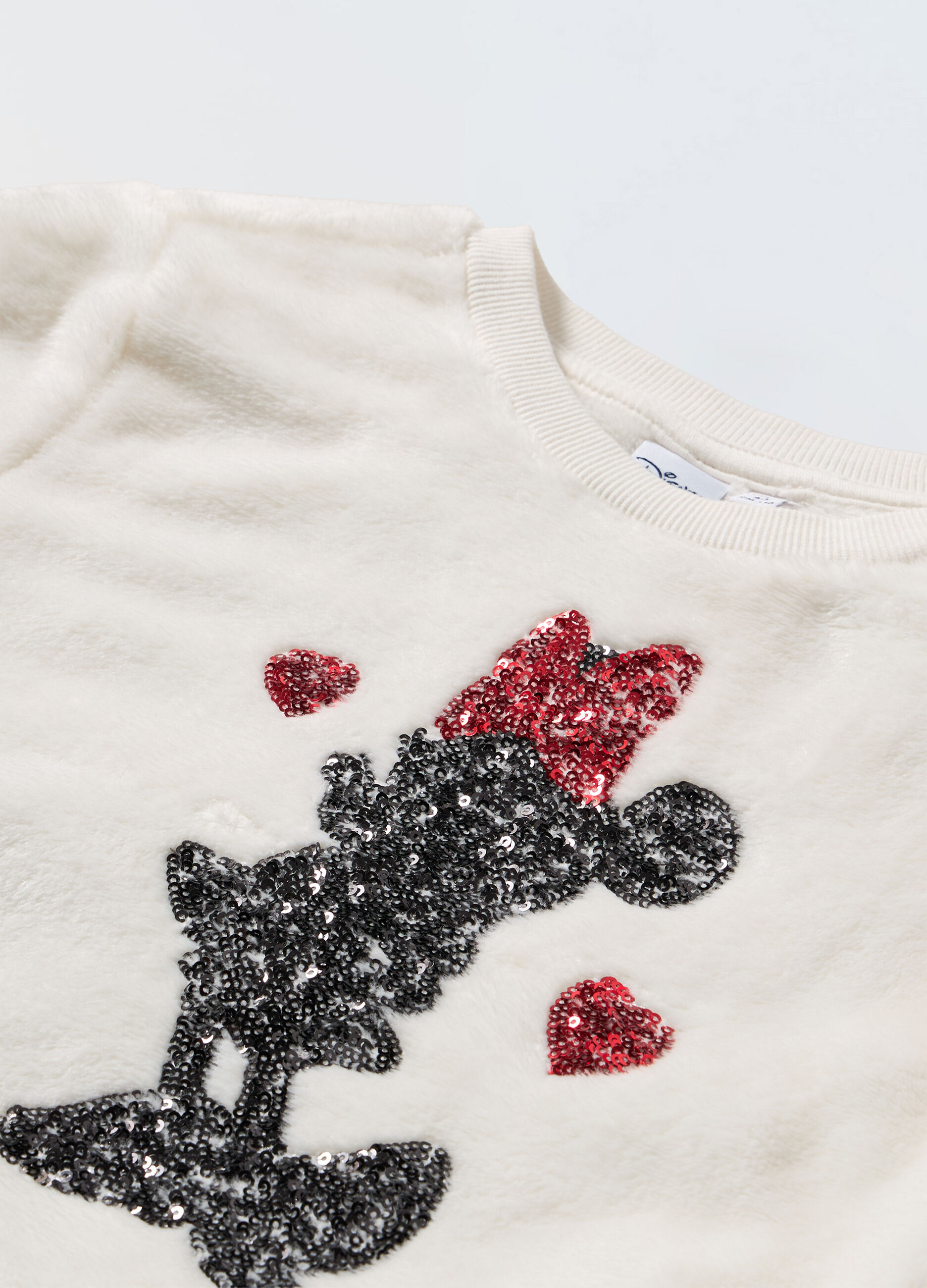 Felpa in pile con paillettes bambina_1