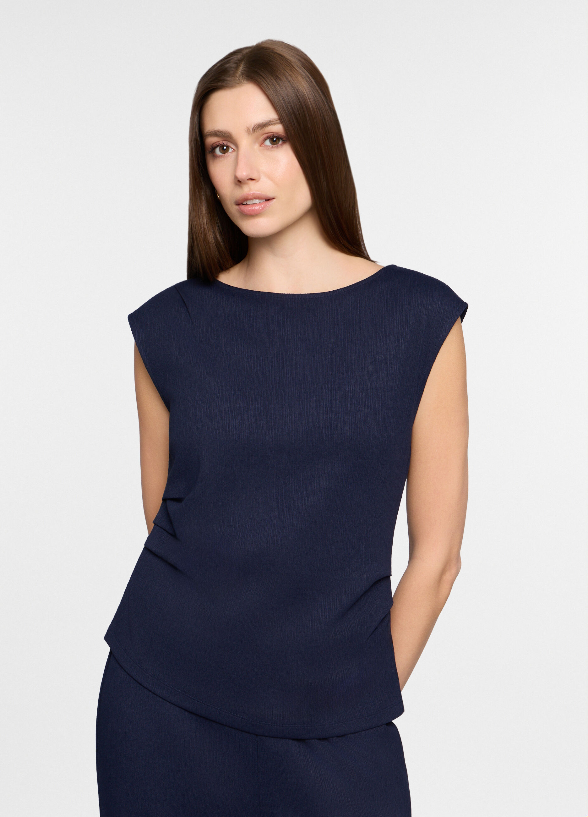 Canotta crinkle slim fit donna_0