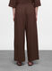 Pantalone fit relaxed in cotone misto lino donna_1
