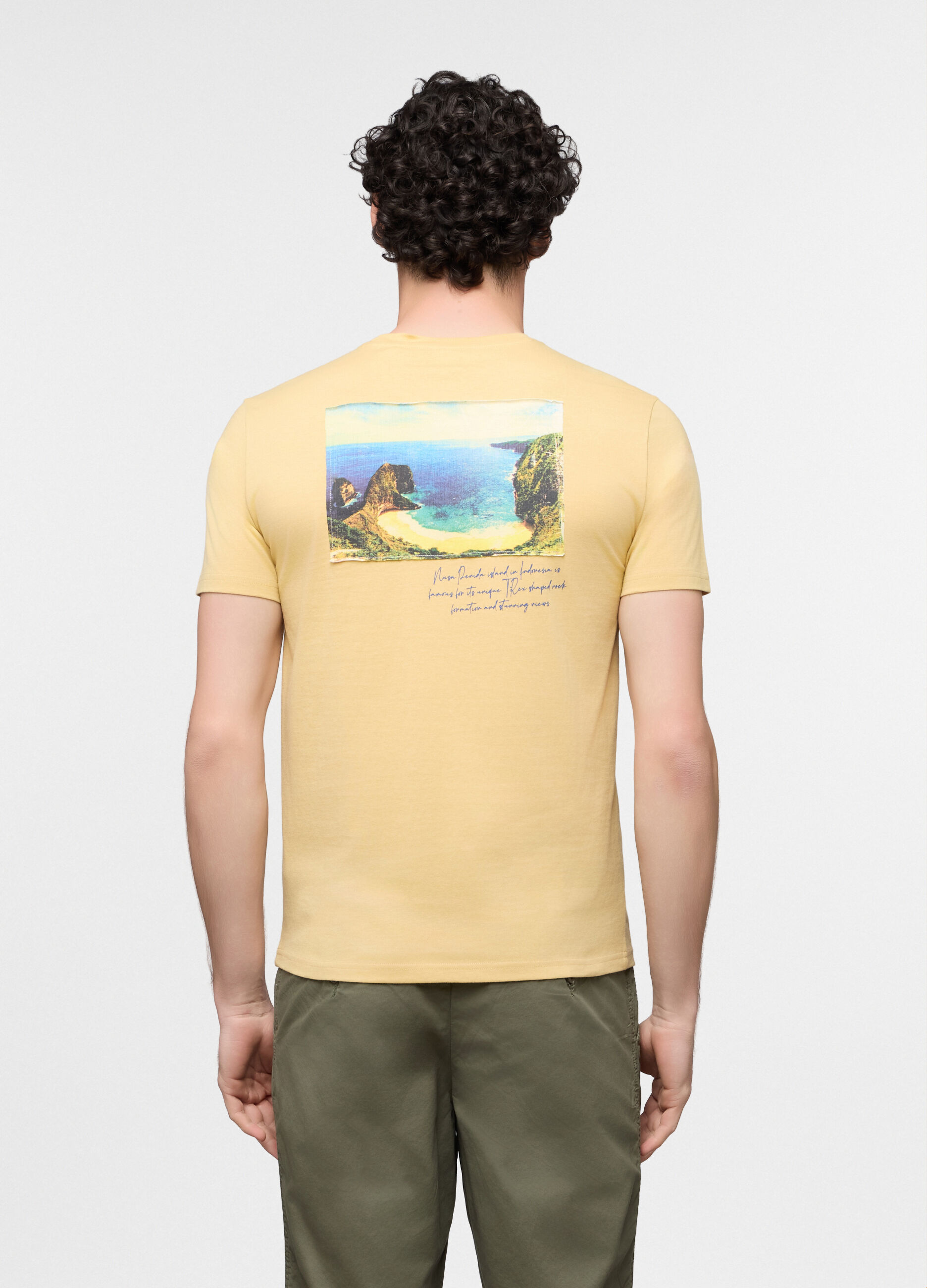 T-shirt in jersey di cotone Indonesia uomo_1