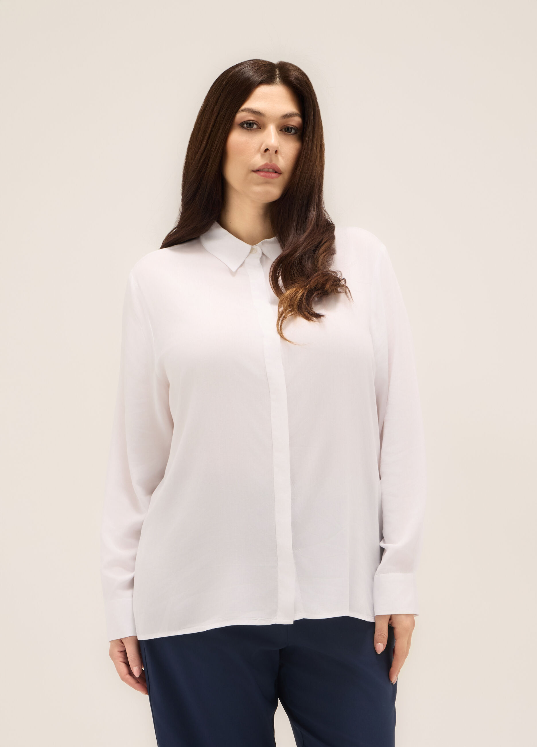 Camicia in pura viscosa donna curvy_0