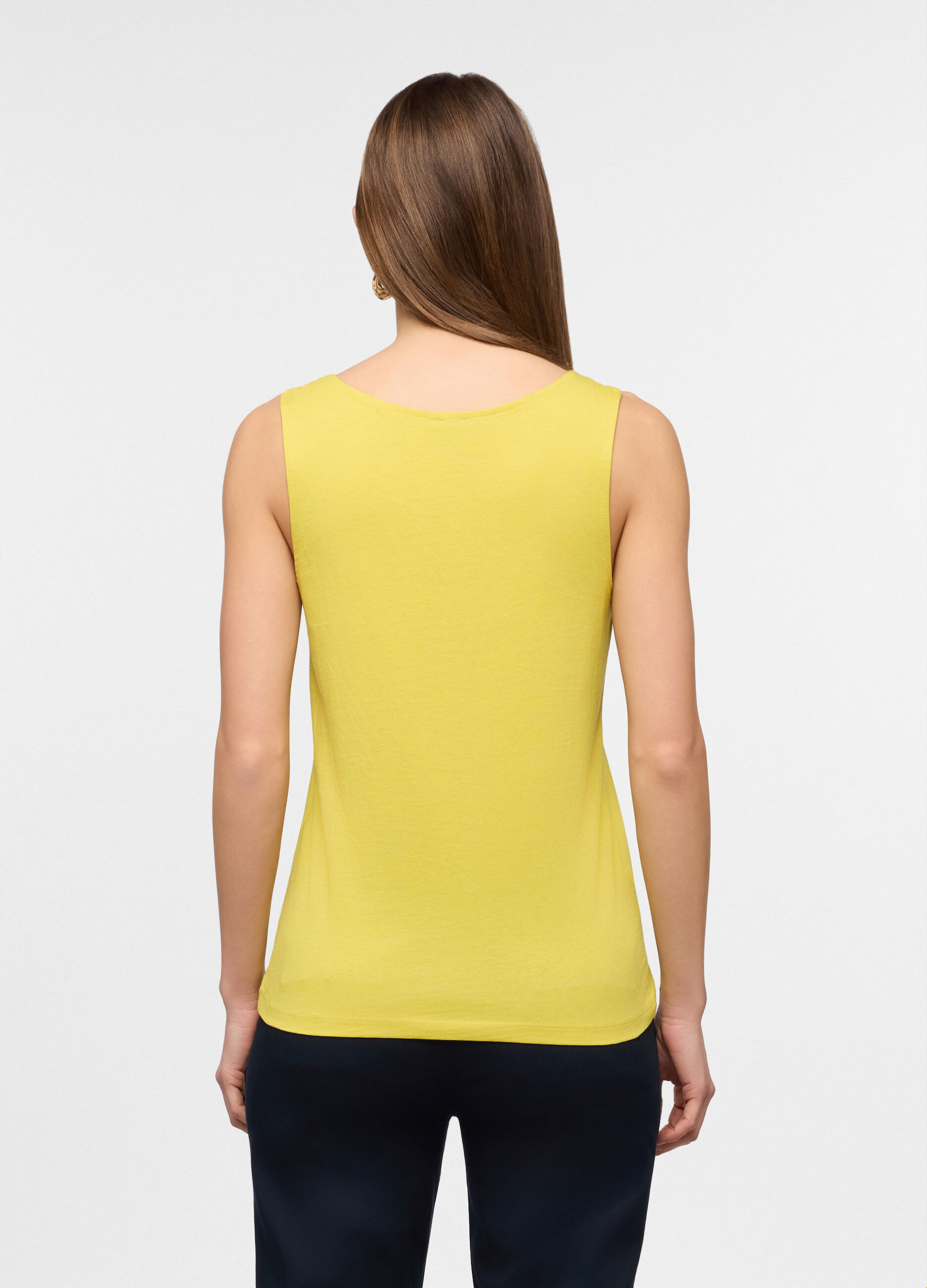 Canotta con scollo a V donna_1