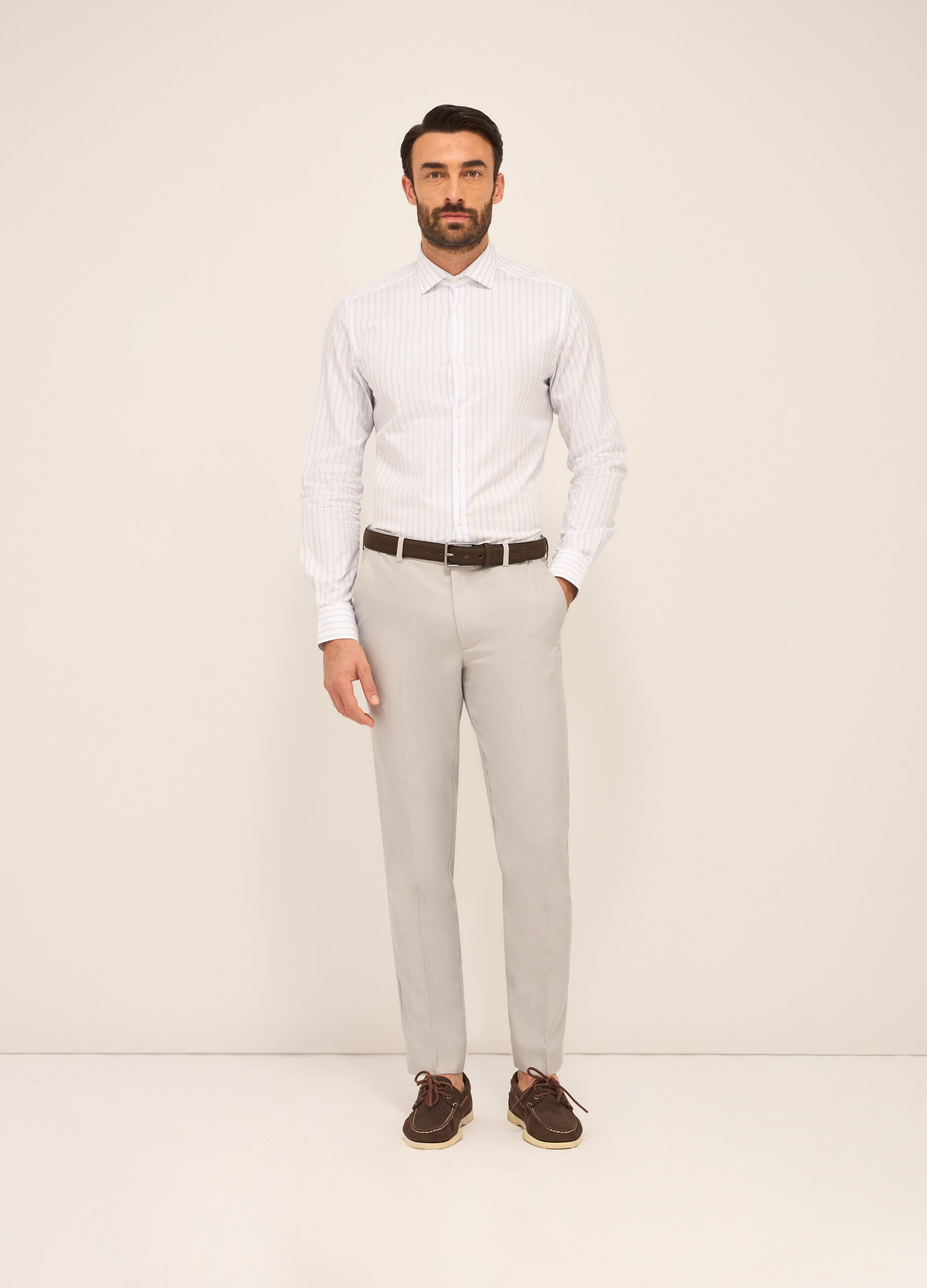Pantaloni classici regular fit uomo_0