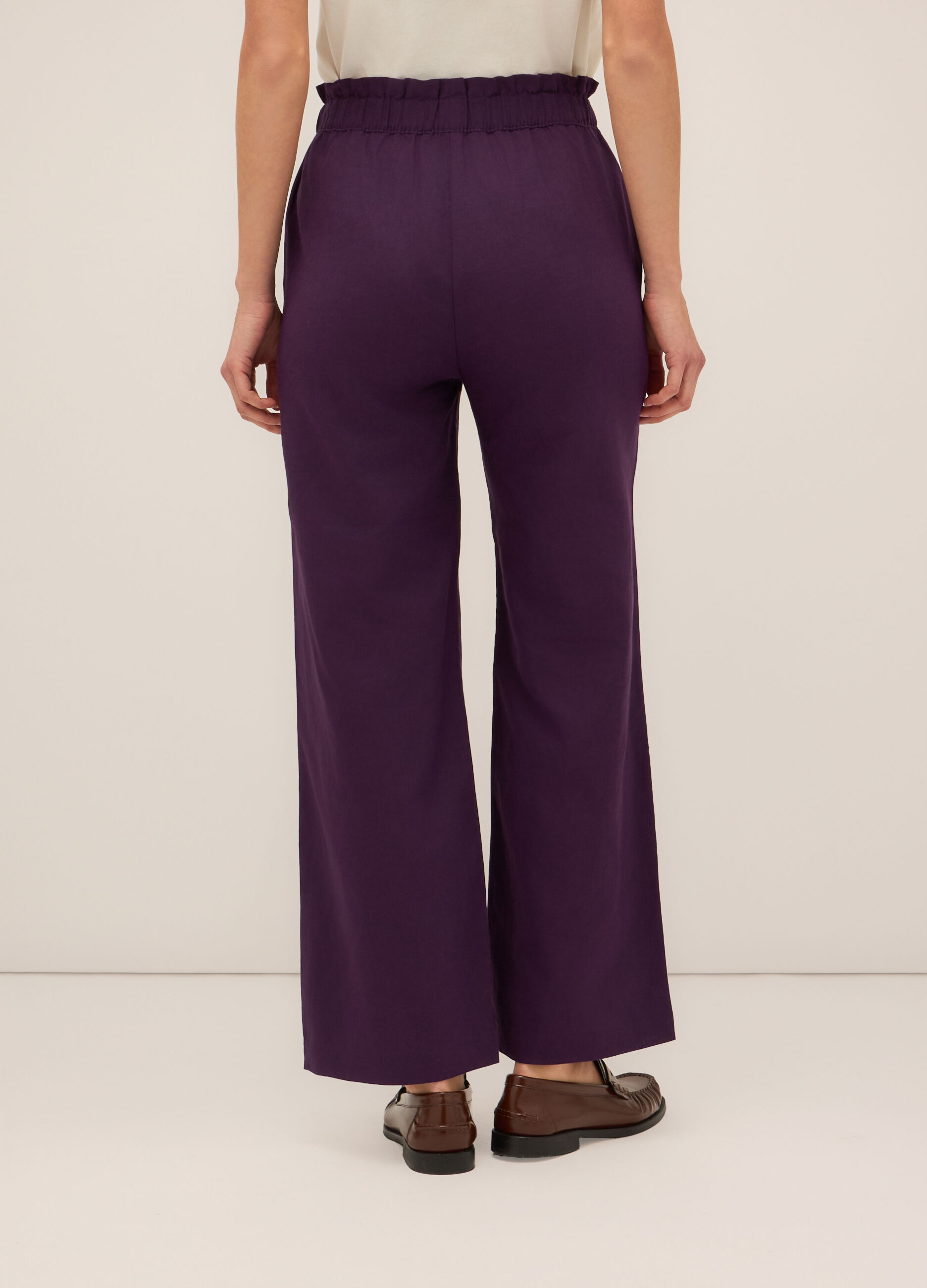 Pantaloni misto lino donna_1
