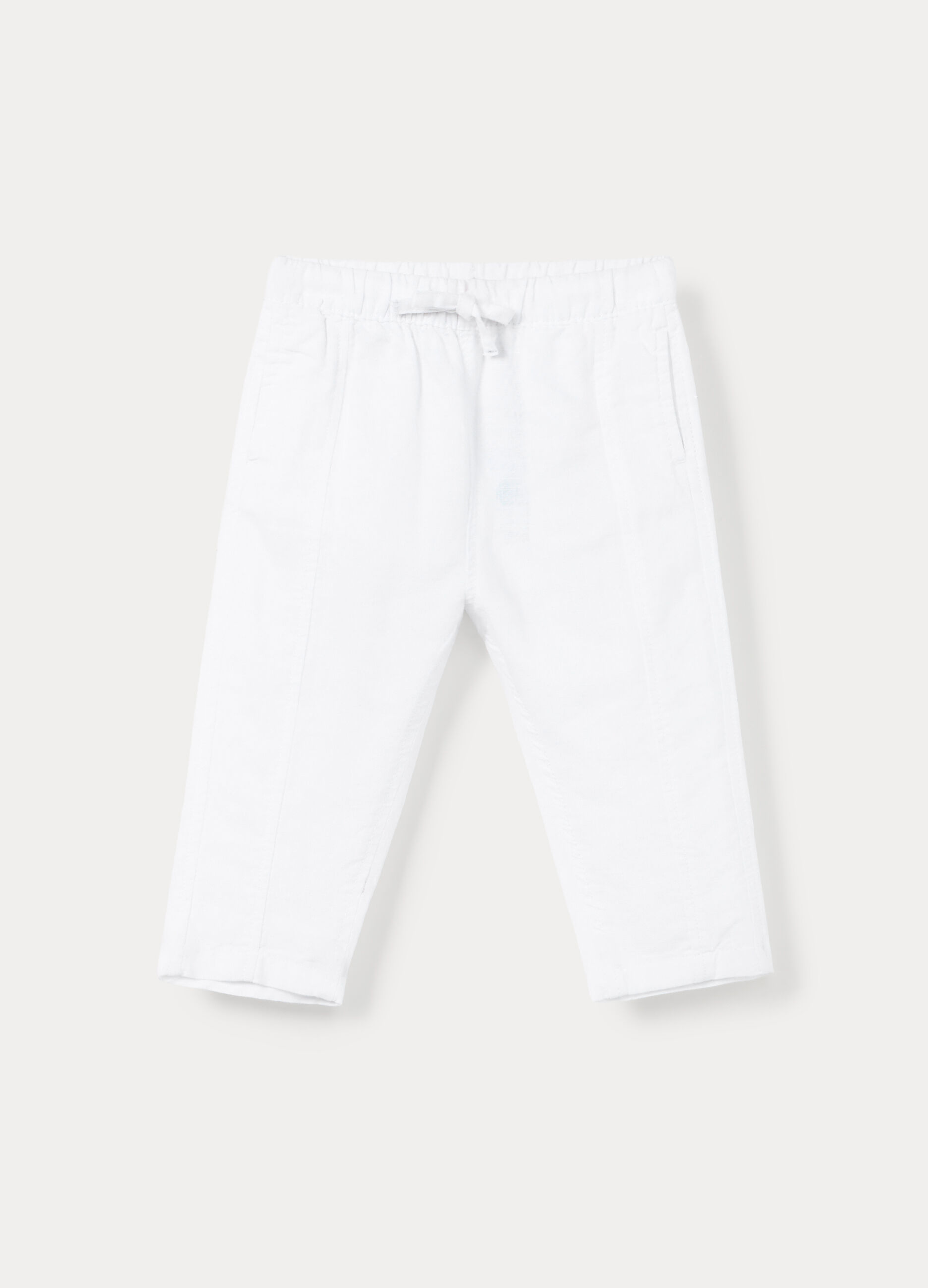 Pantaloni misto lino regular fit bimbo_0