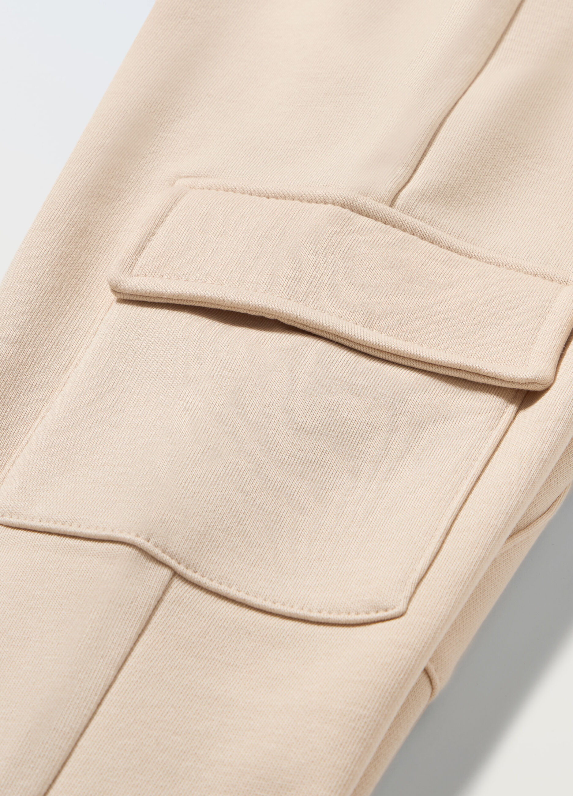 Jogger cargo in misto cotone bambina_1