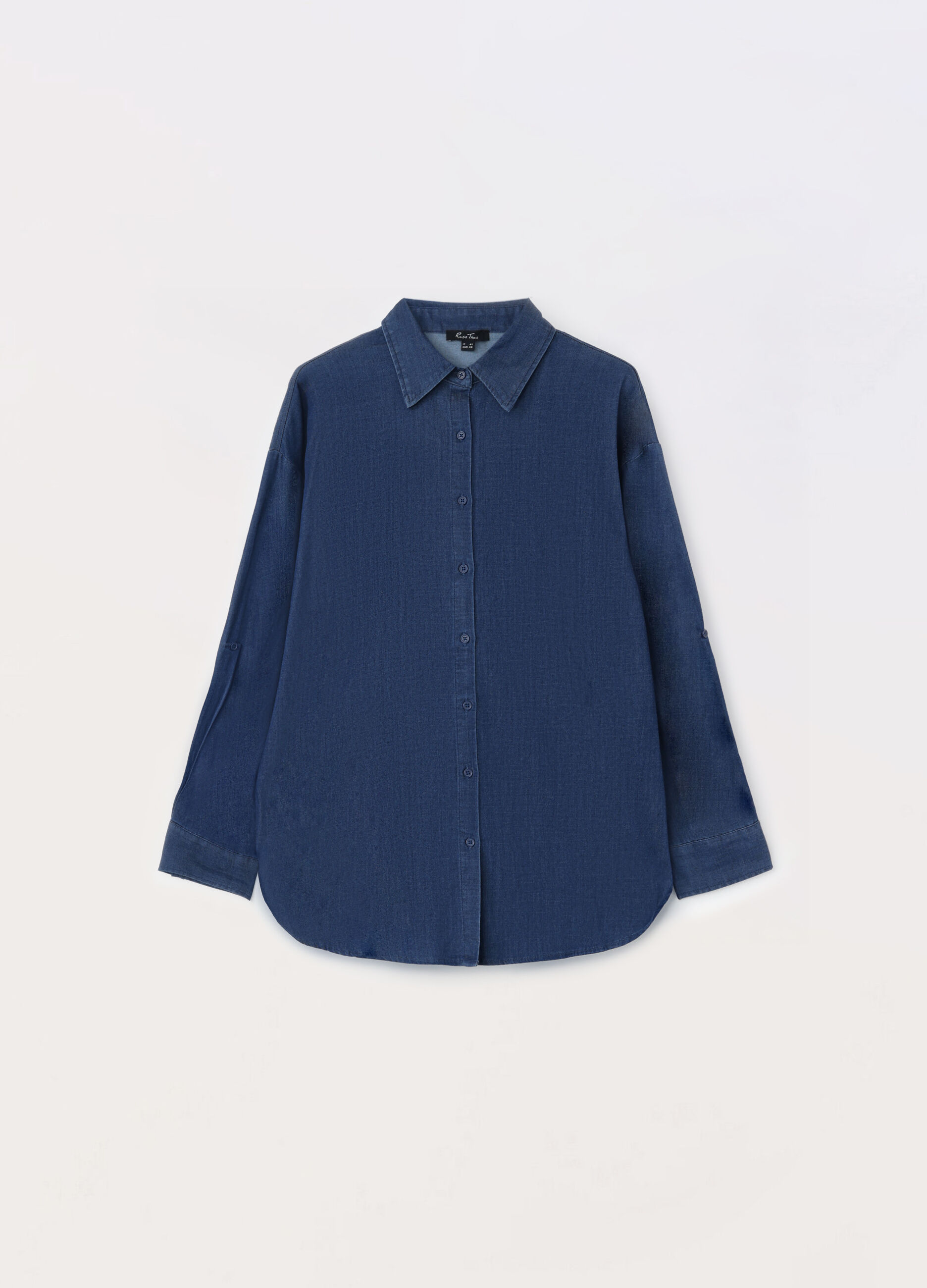 Camicia in denim di mista lyocell donna curvy_0