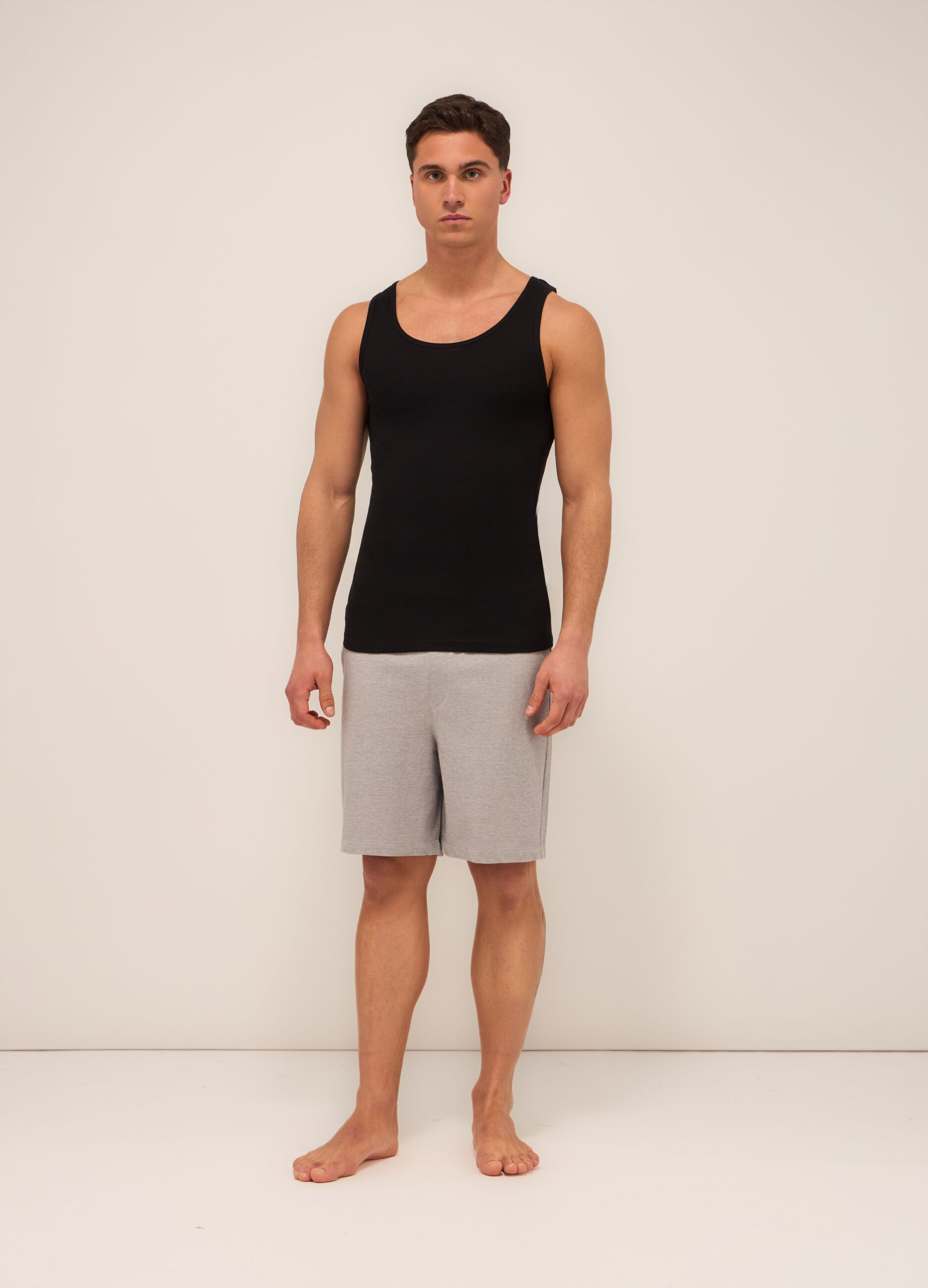 Short del pigiama in cotone piquet uomo_0
