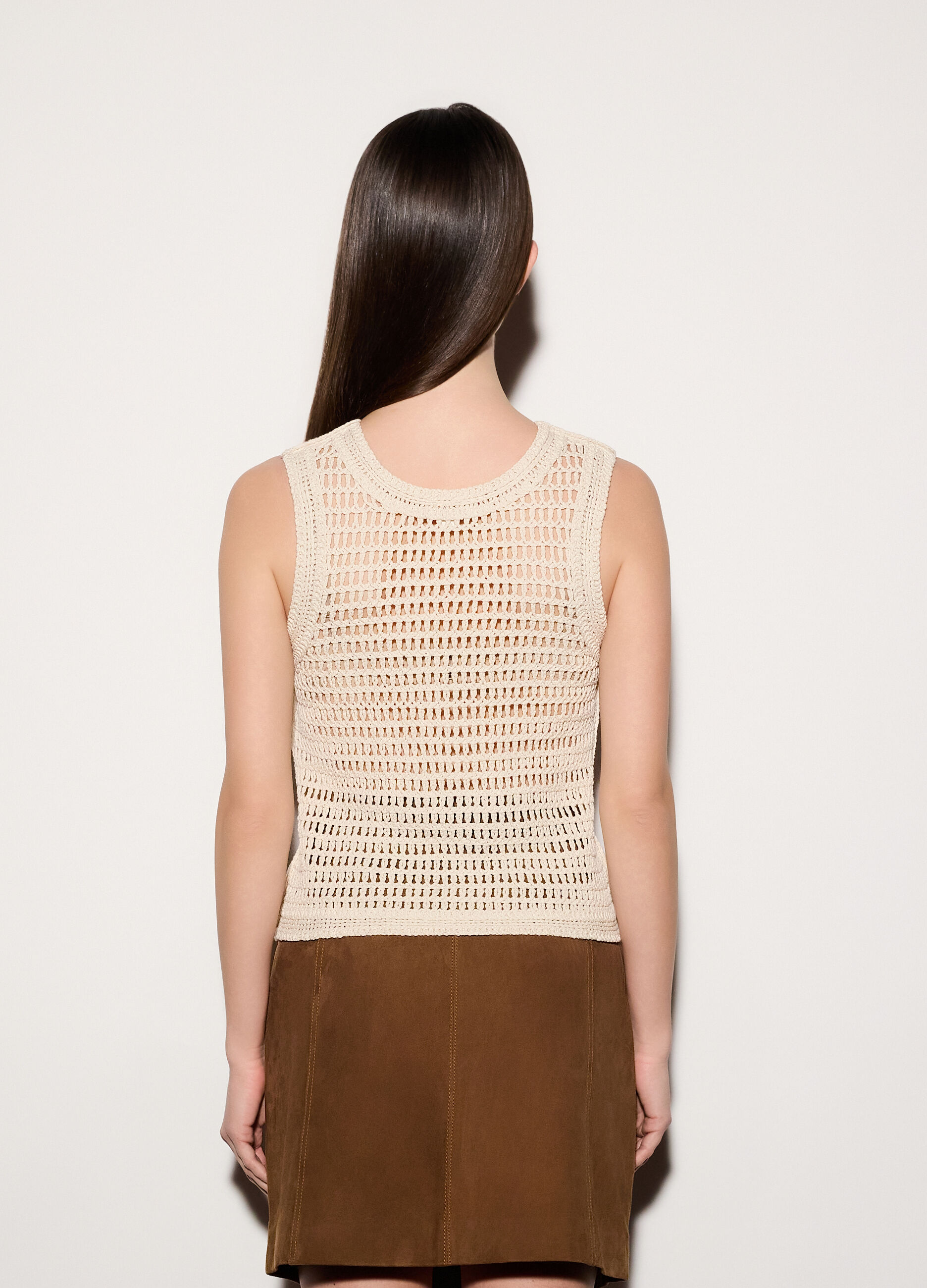 Top girocollo crochet donna_2