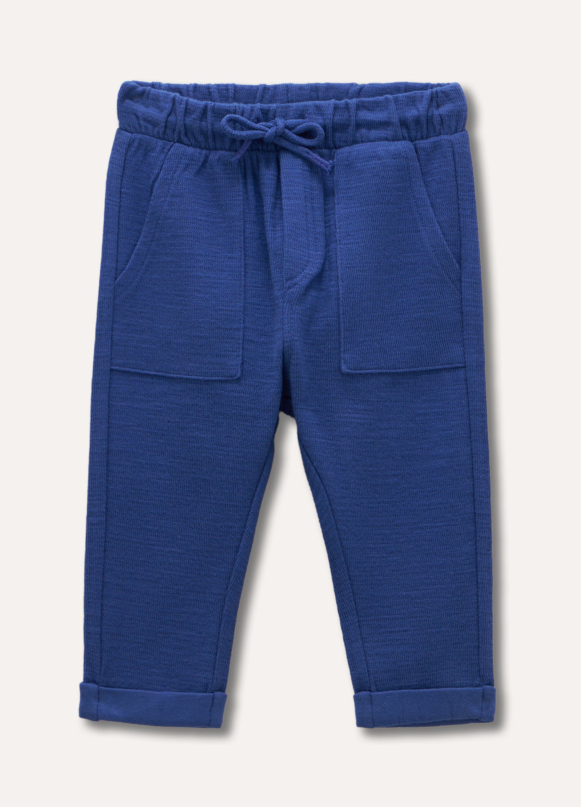 Joggers in cotone garzato neonato_0