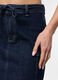 Minigonna in denim di puro cotone donna_2