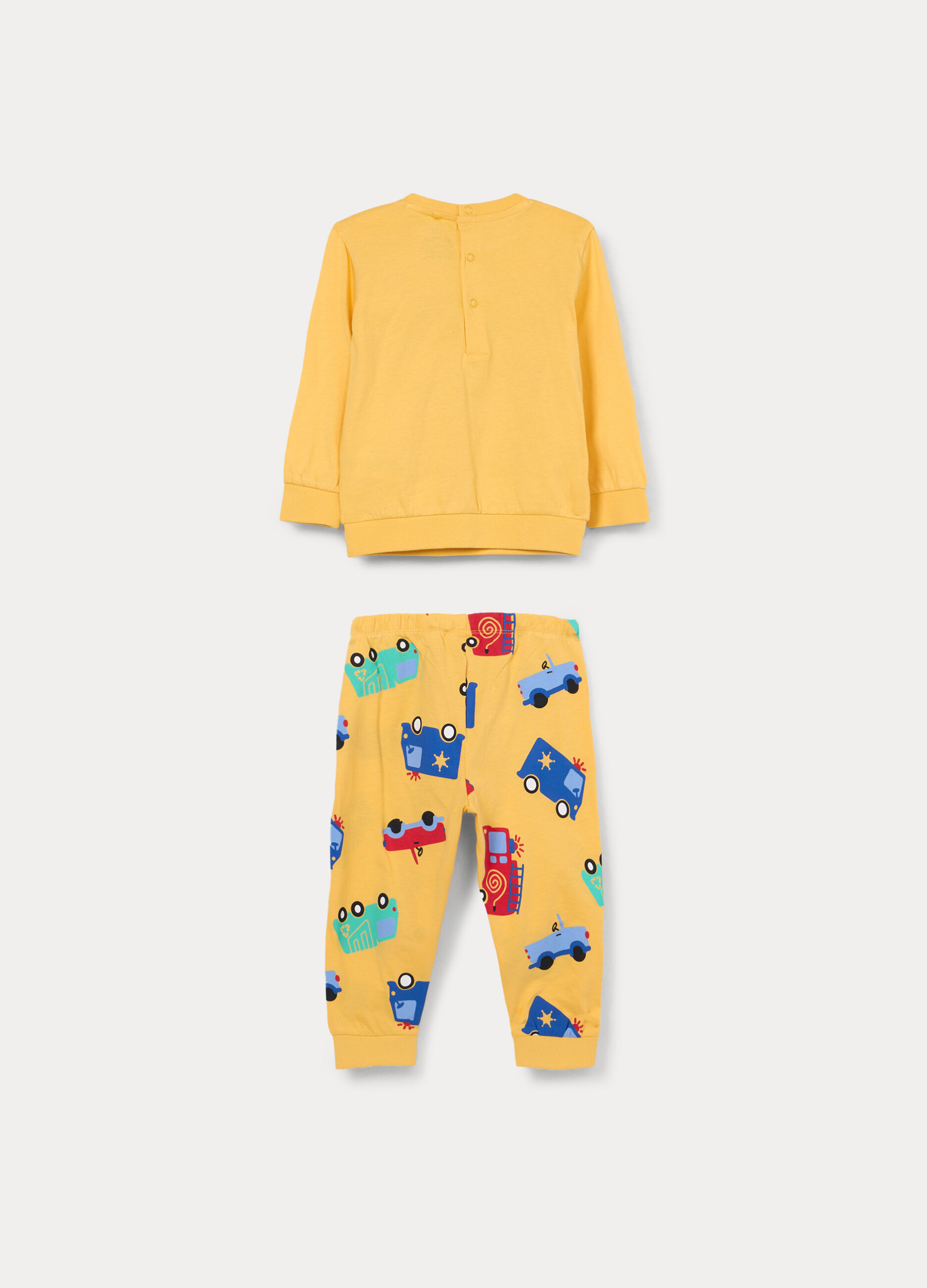 Set pigiama lungo in jersey di puro cotone _1