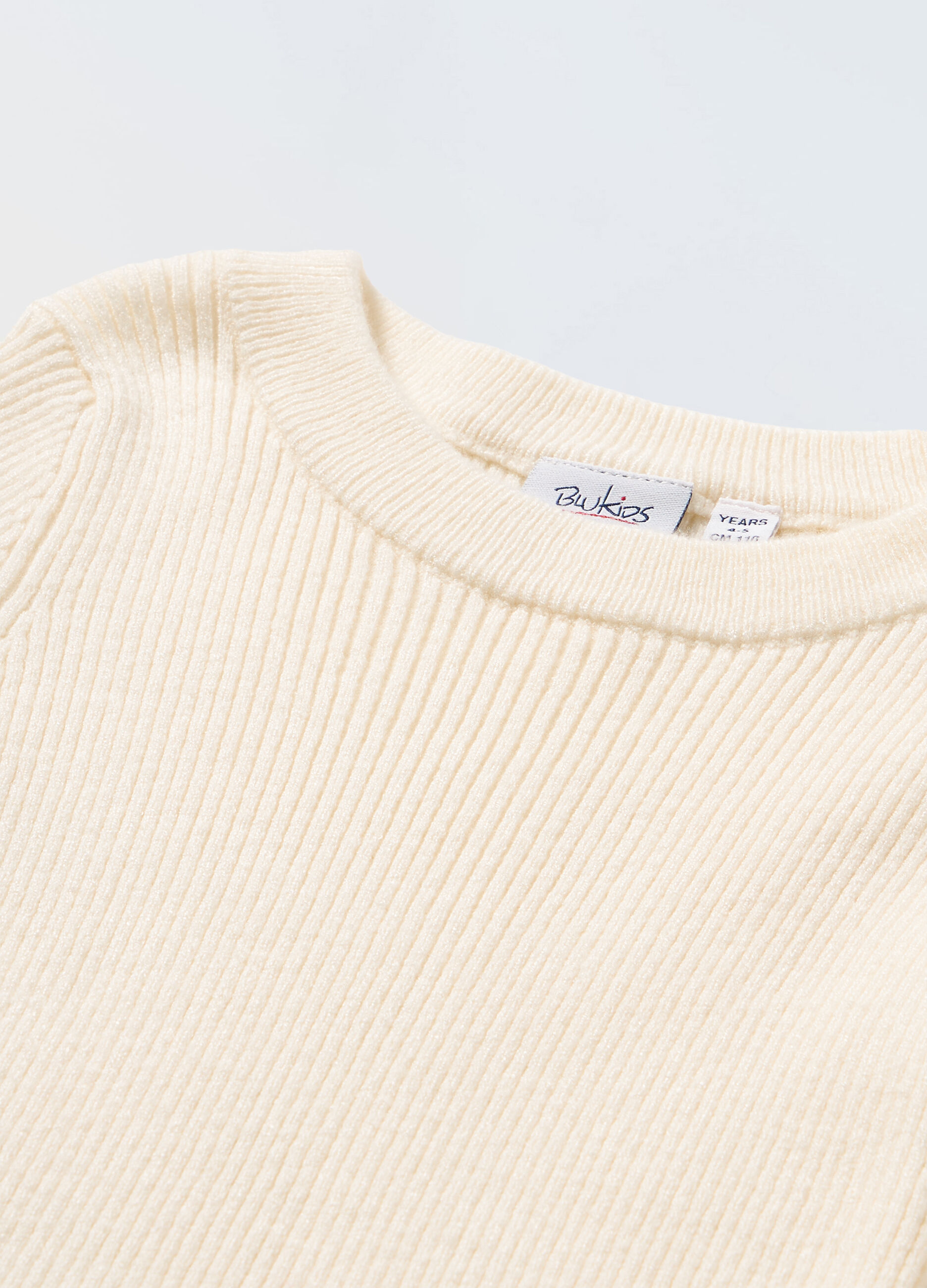 Girocollo tricot in costina bambina_1