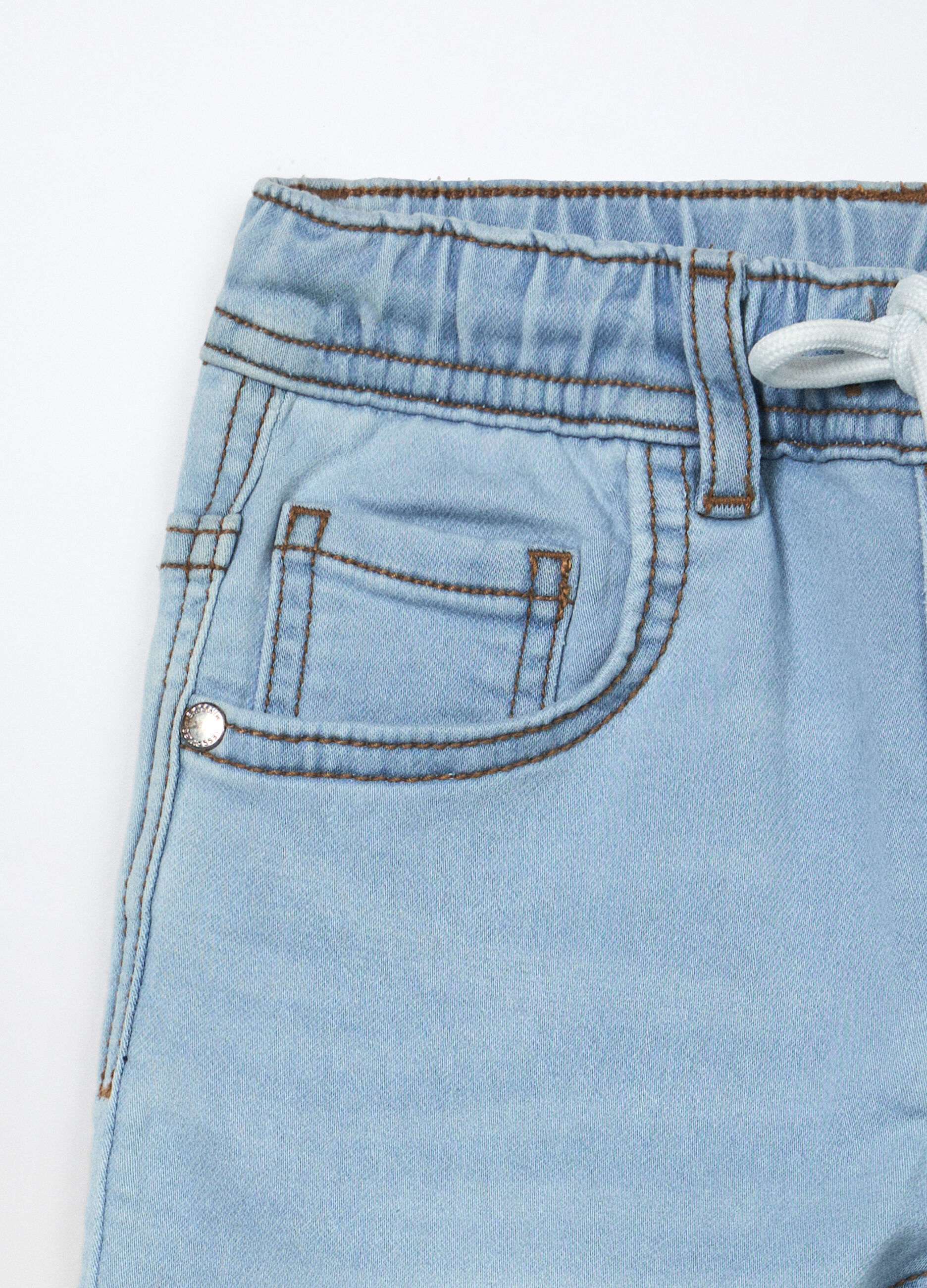 Jogger in denim misto cotone bambino_2