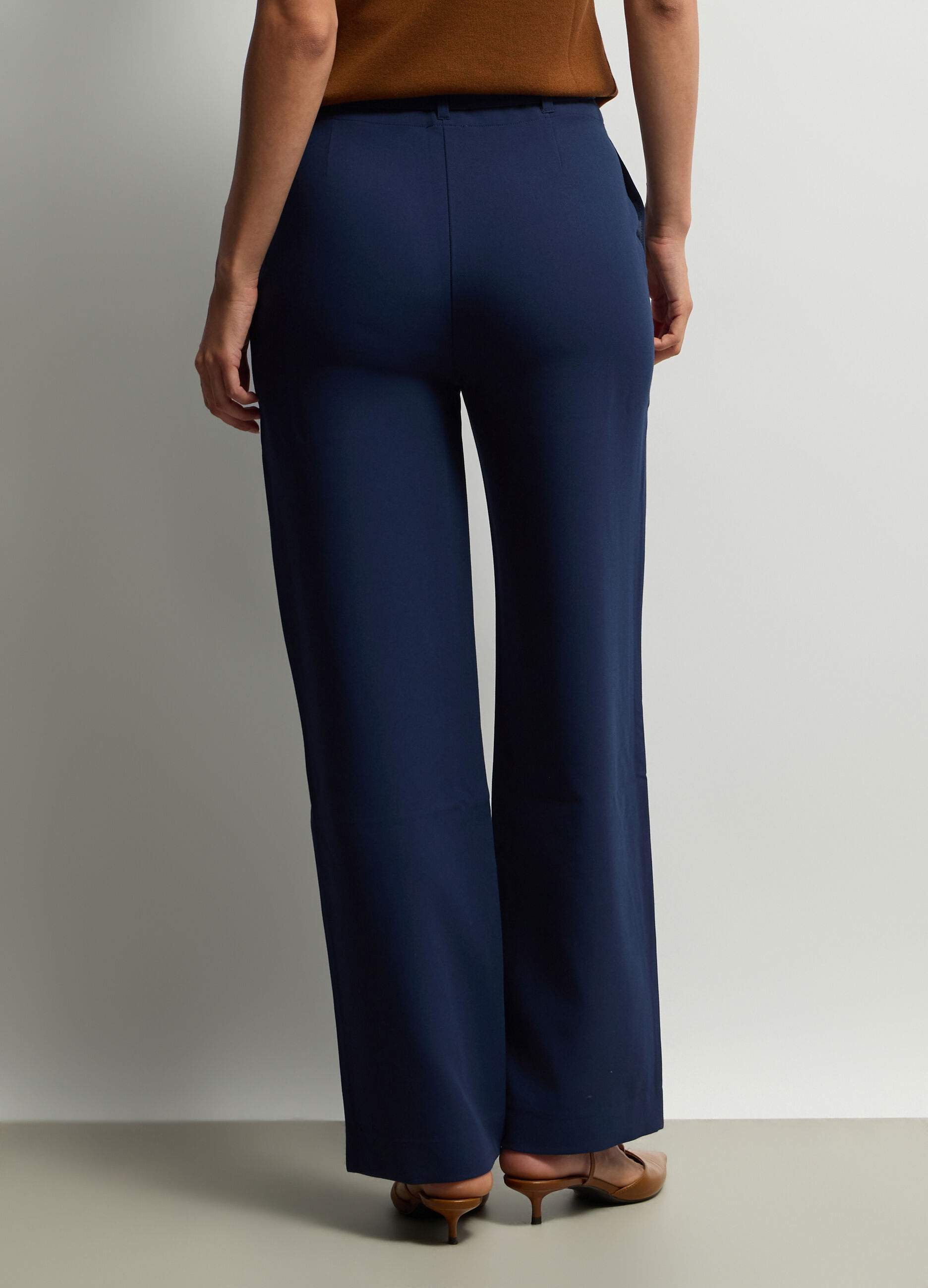 Pantaloni Fit Over misto viscosa stretch donna_2
